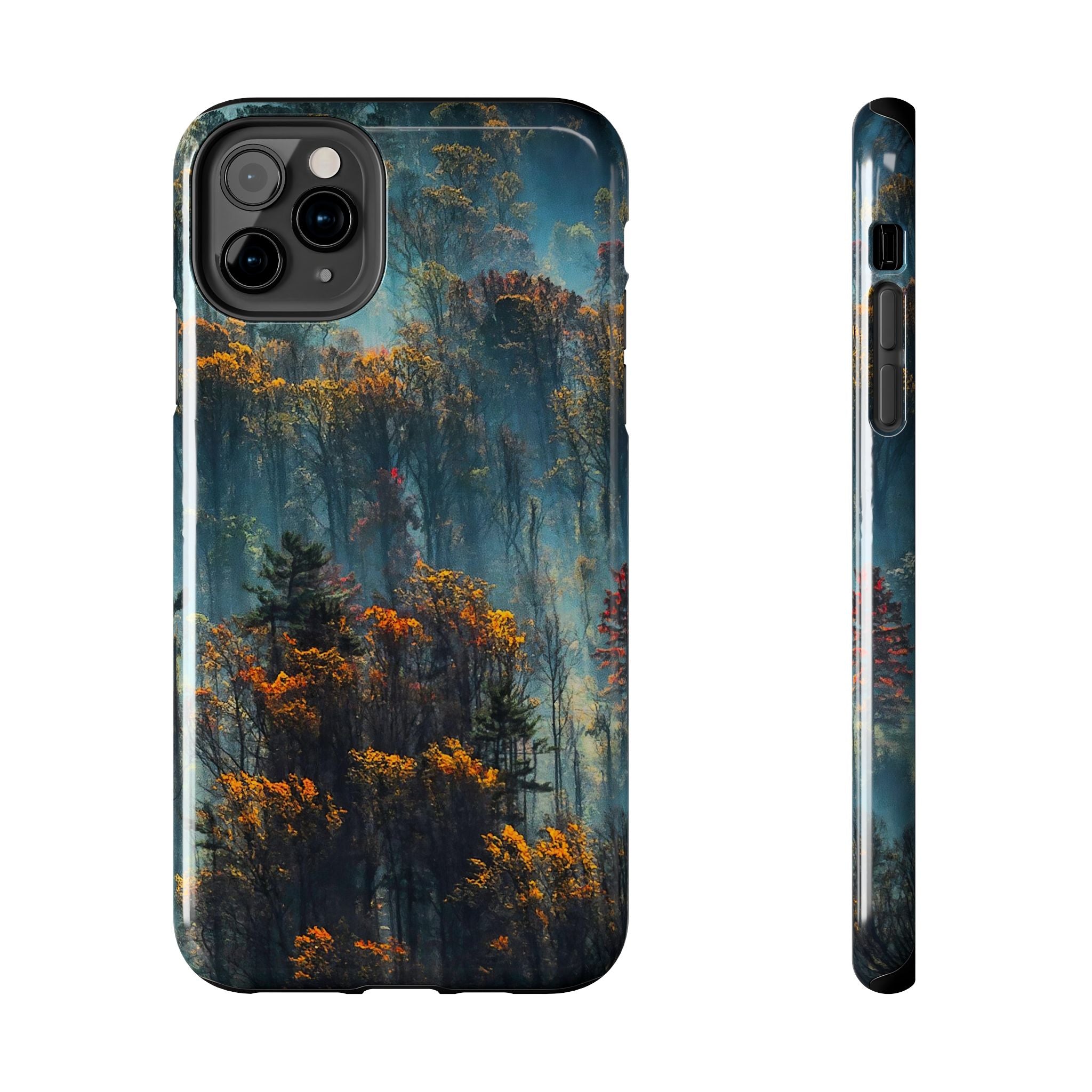 iphone-tough-case-misty-forrest-foggy-fall-iphone-covers-protective-smartphone-cover-nature-lover-gift-adventure-accessory