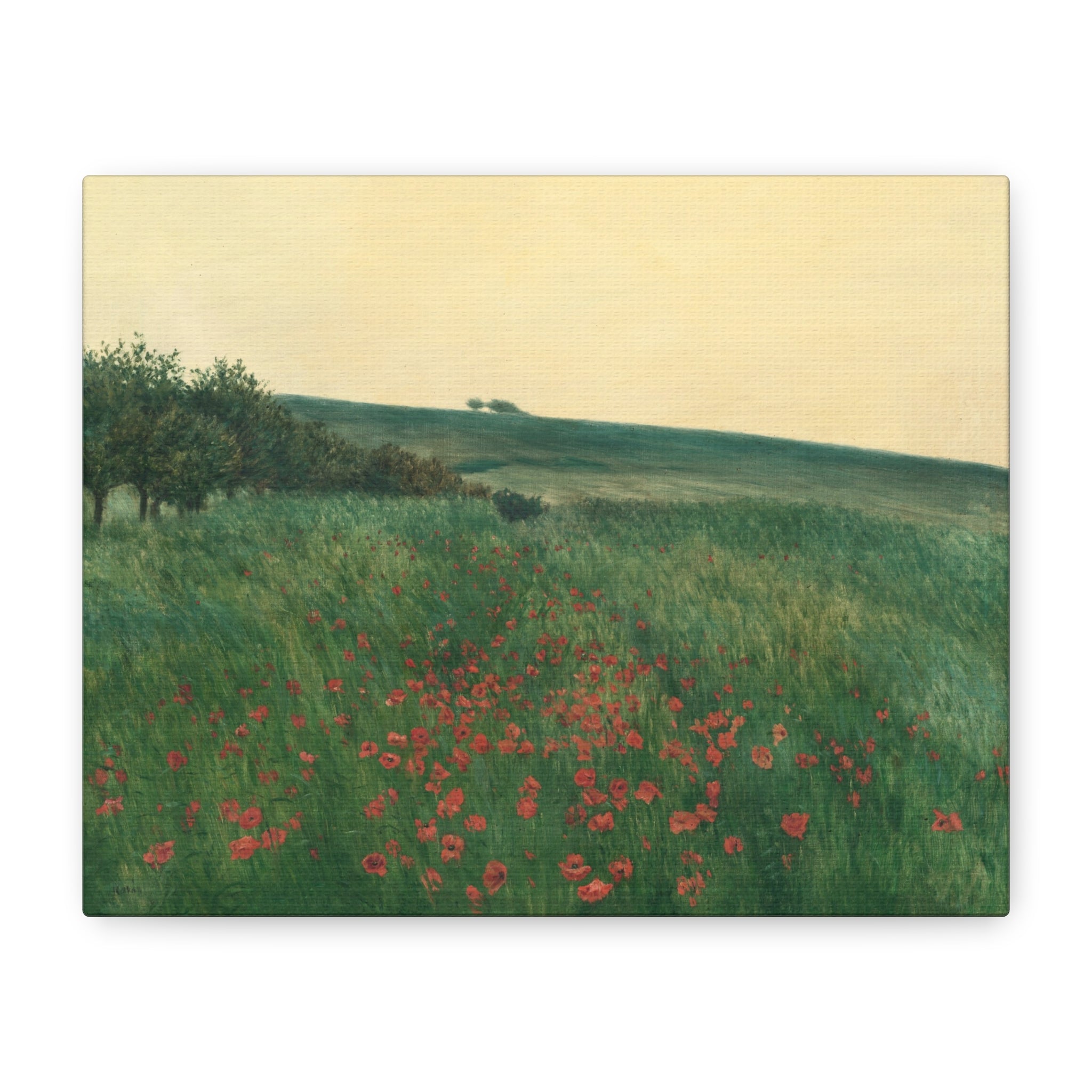 canvas-print-fields-art-print-fields-landscape-painting-red-poppies-frantisek-kavan-rustic-canvas-wall-art-farmhouse-wall-dec