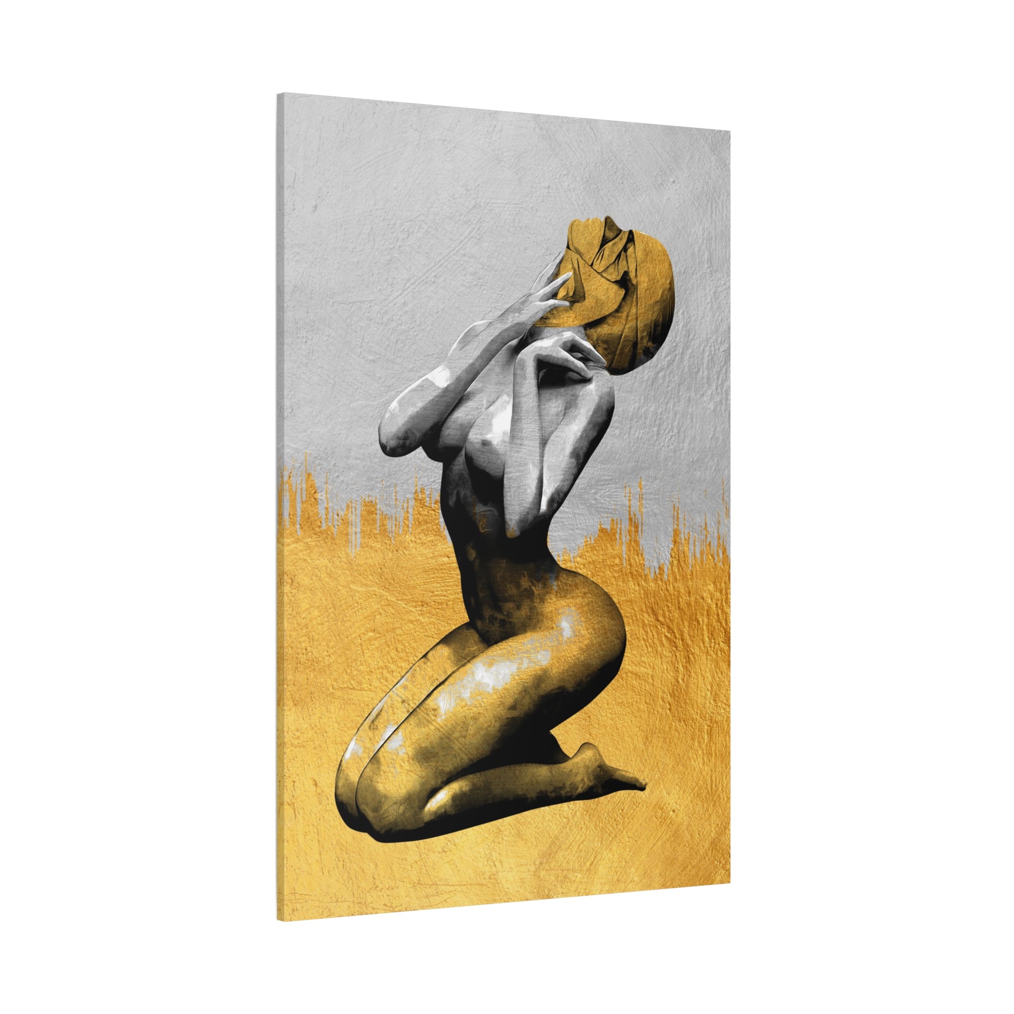 canvas-print-modern-art-nude-art-golden-decor-stretched-matte-canvas-wall-art-for-living-room-alternative-art-print-artwork