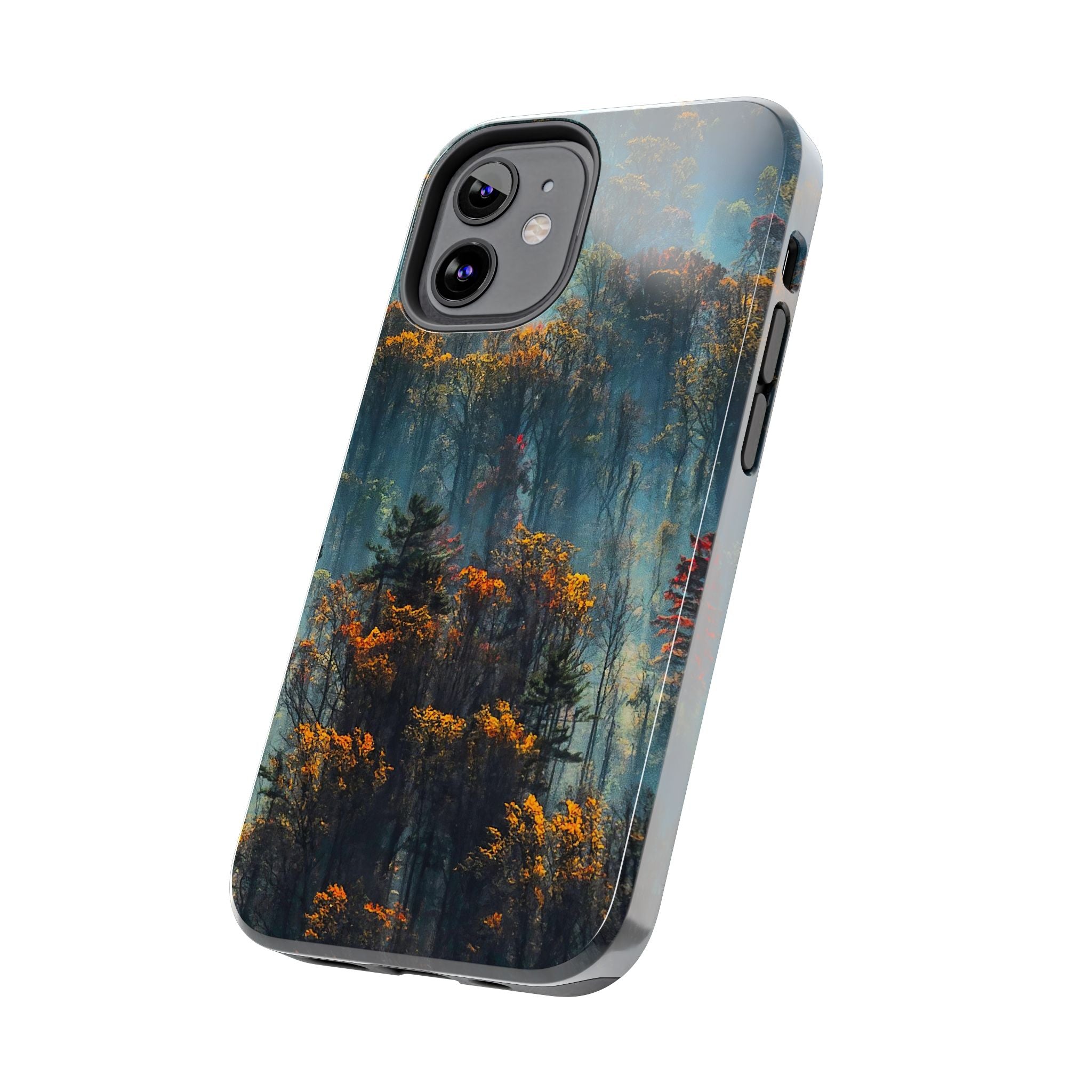 iphone-tough-case-misty-forrest-foggy-fall-iphone-covers-protective-smartphone-cover-nature-lover-gift-adventure-accessory