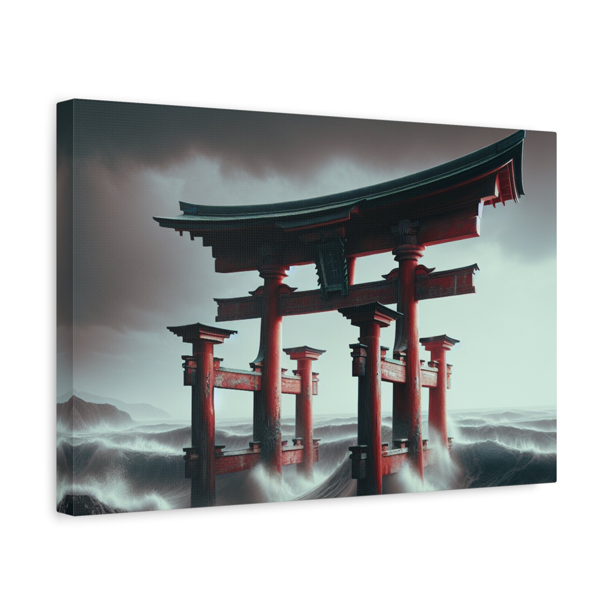 canvas-art-japanese-torri-gate-geisha-wall-decor-matte-stretched-artwork-home-decoration-asian-inspired-painting-oriental-roo