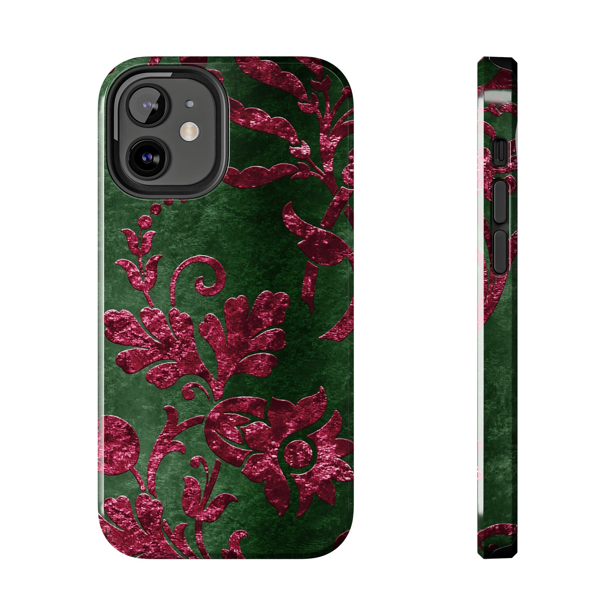 embossed-burgundy-velvet-tough-iphone-case-protective-iphone-cover-heavy-duty-iphone-case-rugged-phone-case-durable-smartphon