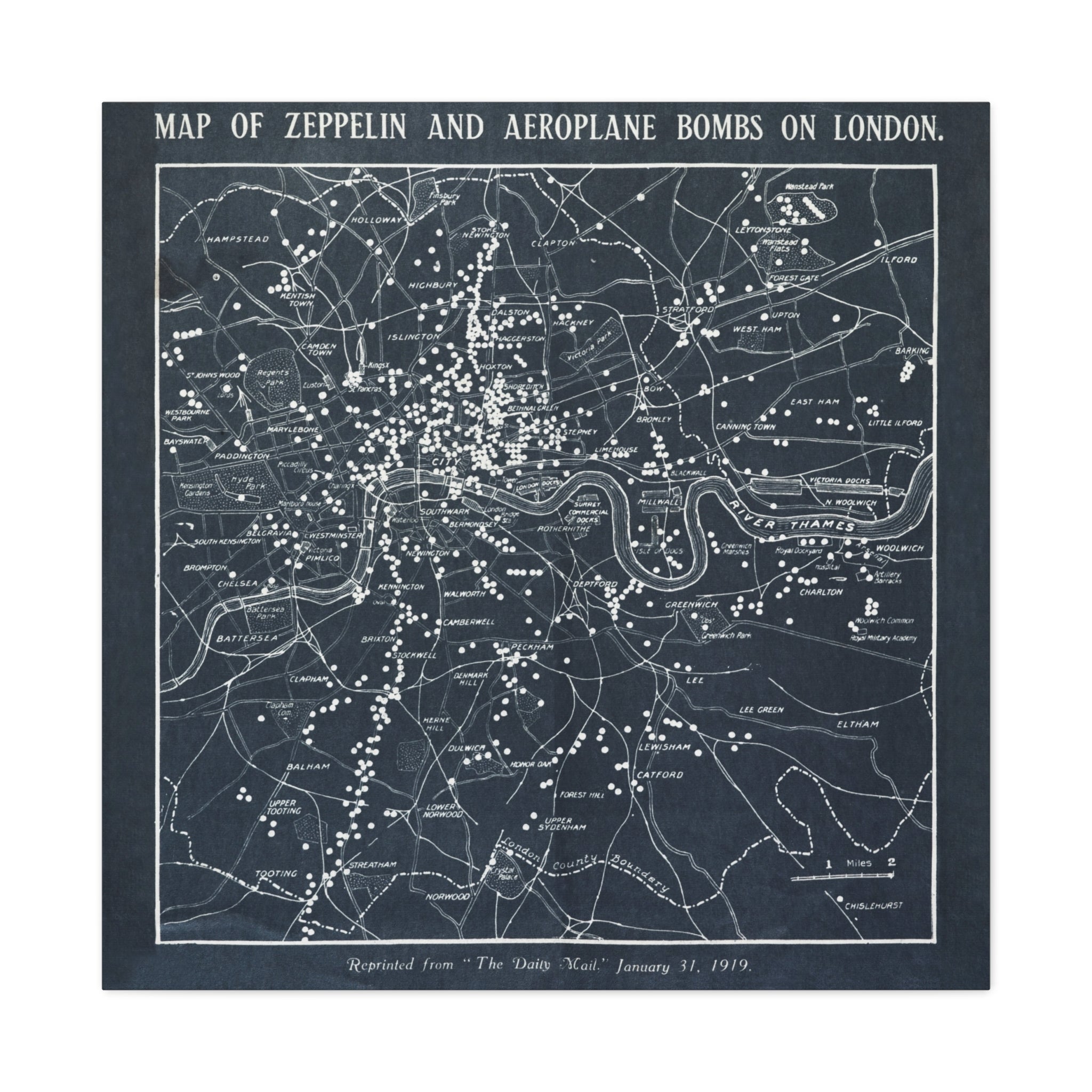 canvas-print-world-war-i-london-map-herbert-green-zeppelin-and-airplane-bombs-wall-art-decor-london-ww1