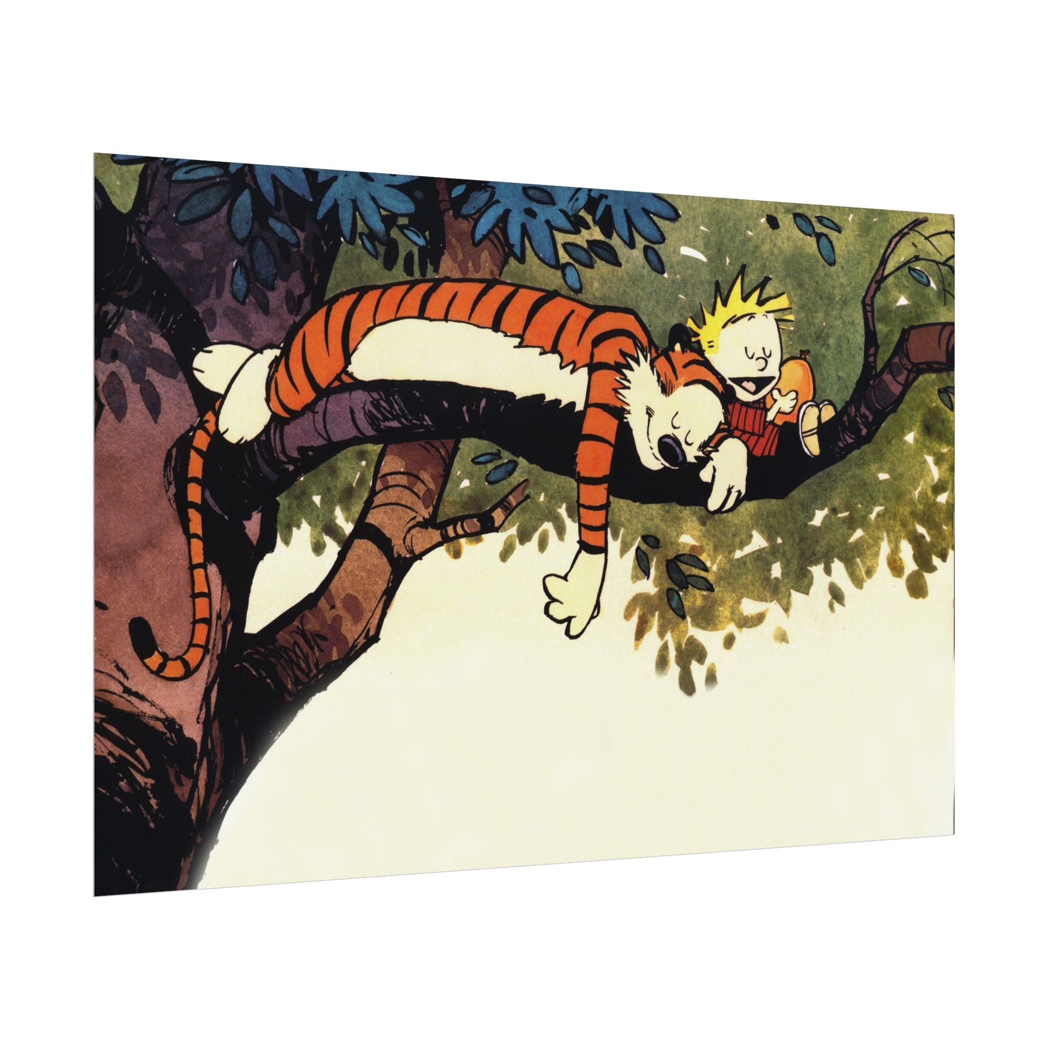Calvin and Hobbes Poster Wall Art - Nostalgic Cartoon Wall Decor - Unique Birthday Gift for Fans - Timeless Comic Book Art