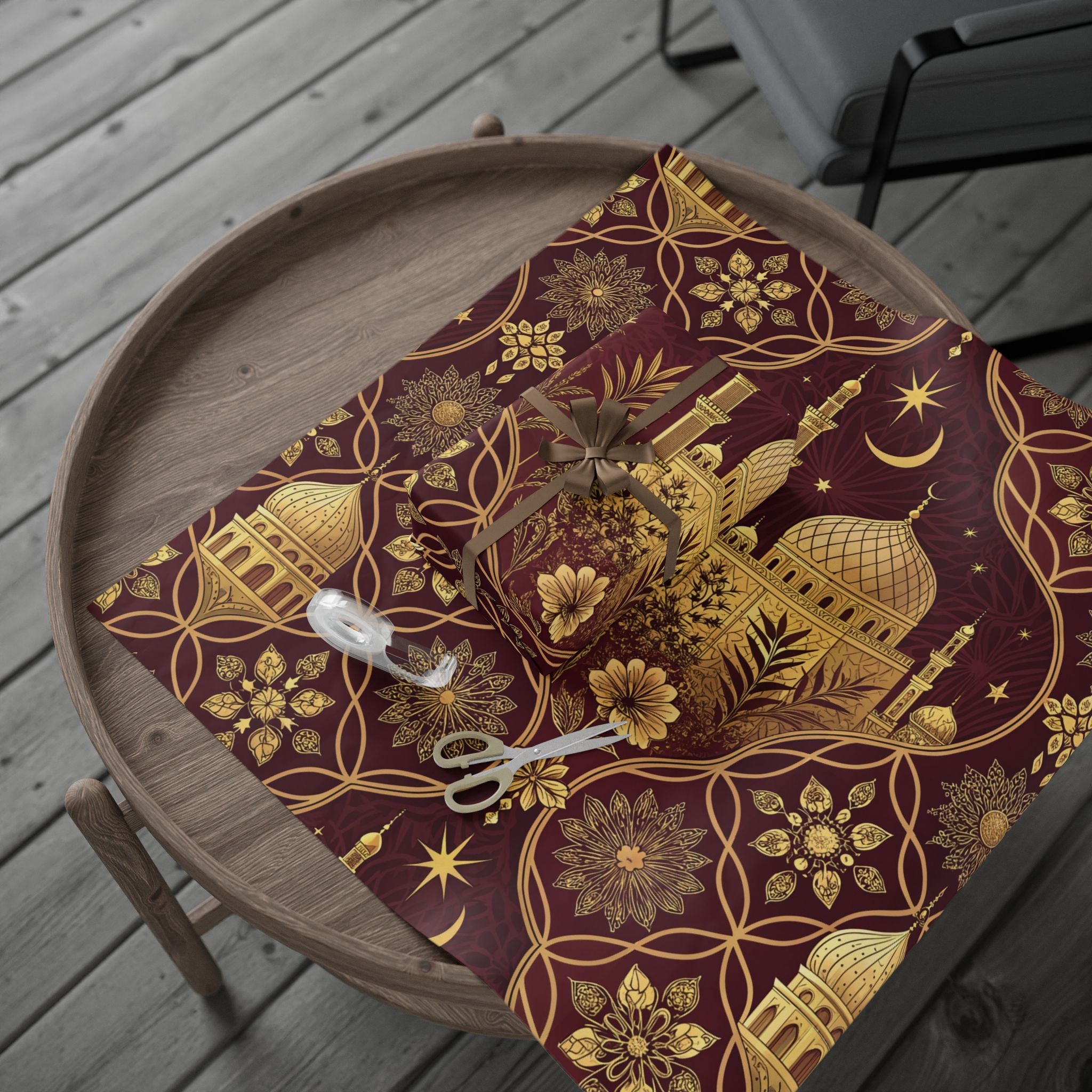 ramadan-night-wrapping-papers-islamic-celestial-gift-wrap-mosque-silhouette-eid-holiday-supplies-festive-present-packaging-re