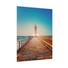 lighthouse-on-rock-poster-print-coastal-wall-art-nautical-decor-beach-house-decoration-seaside-wall-sunset-wall-decor