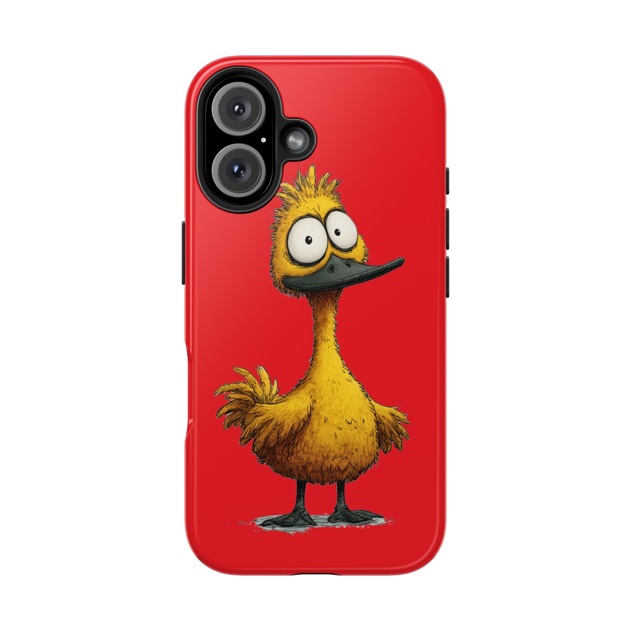 Quirky Funny Duck iPhone Tough Case - Kawaii Animal Phone Cover - Protective Phone Cover - Yellow iPhone Case