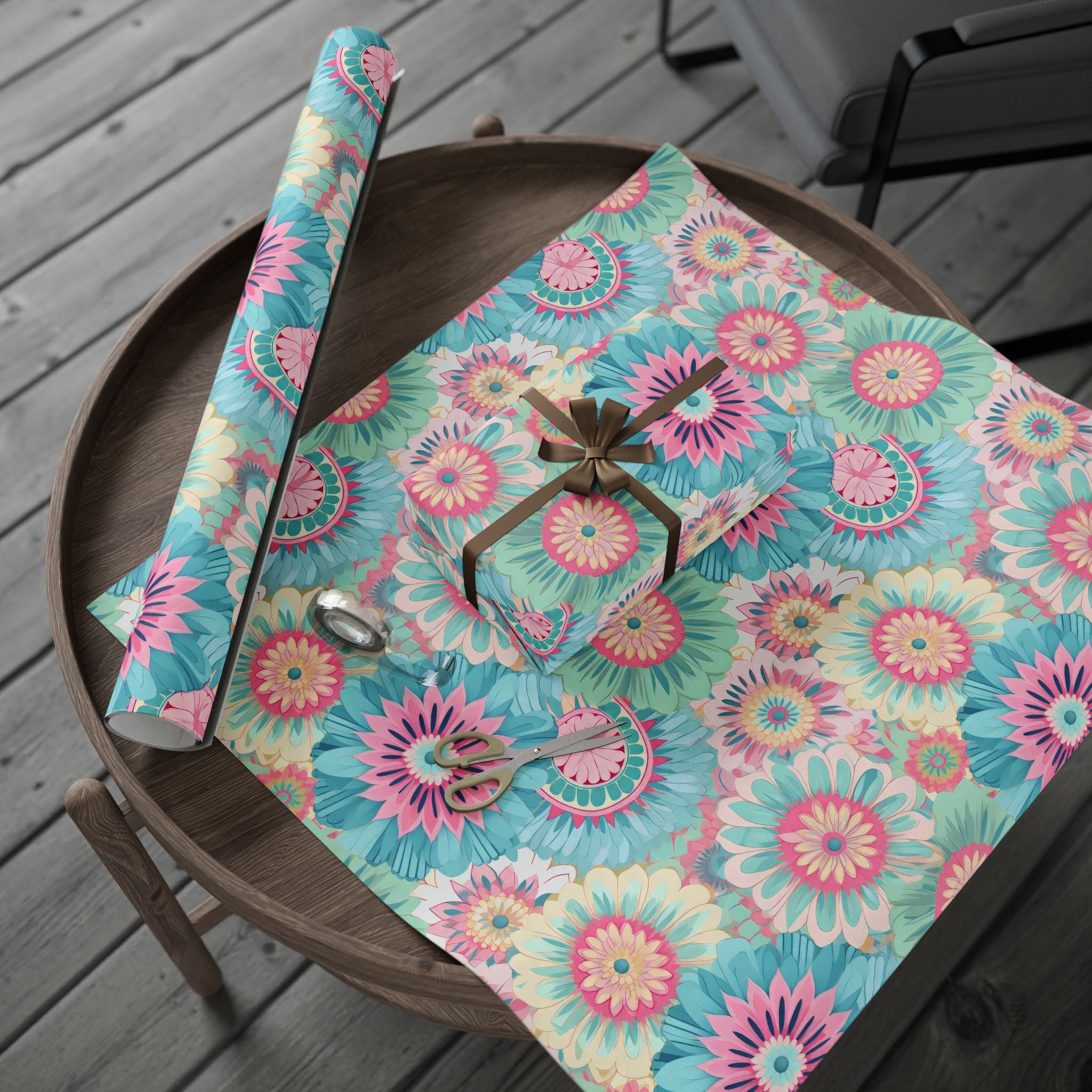 boho-wrapping-papers-pastel-gift-wrap-roll-for-birthday-unique-bohemian-design-holiday-present-wrap-scandinavian-style-packag