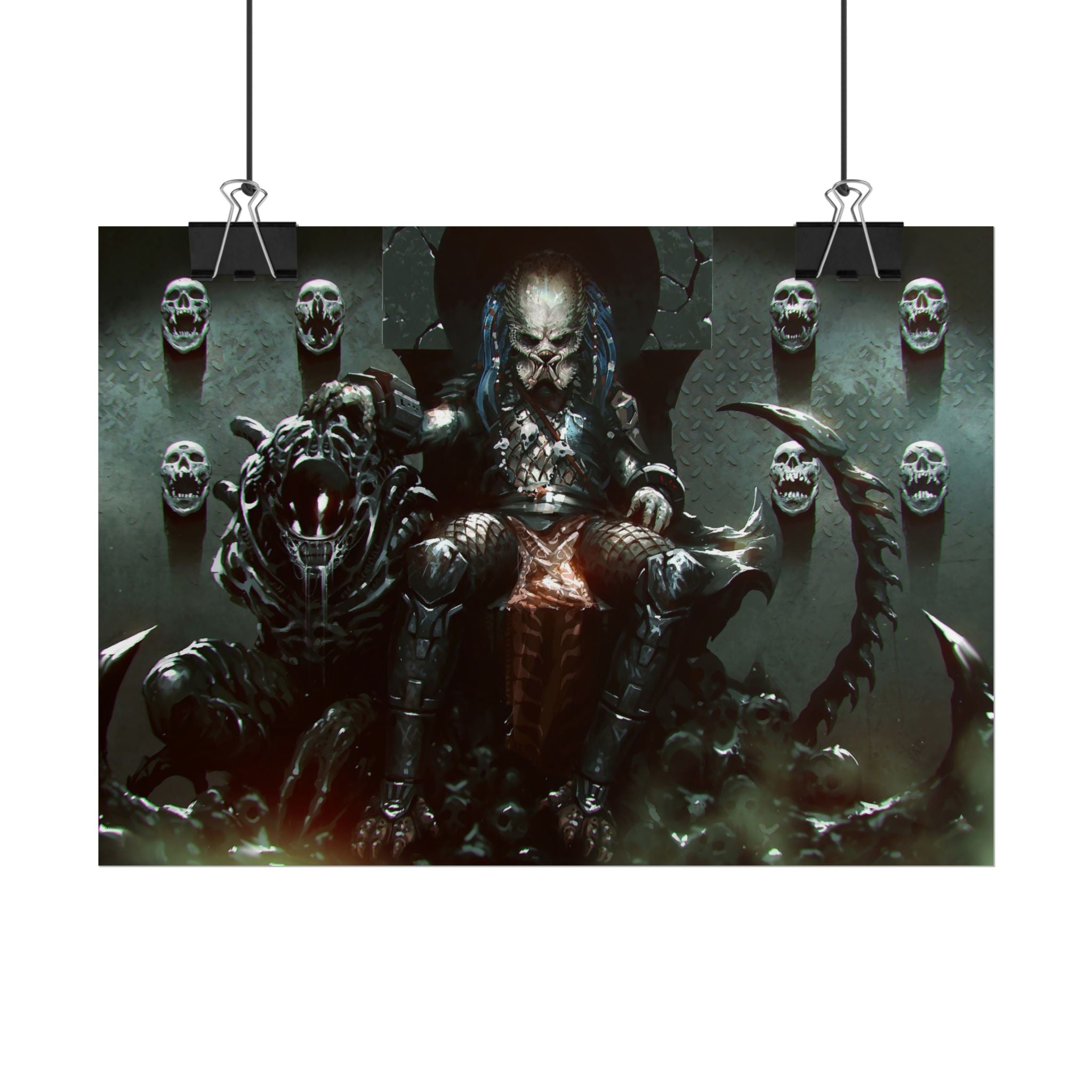 predator-alien-poster-art-xenomorph-movie-poster-print-alien-wall-art-sci-fi-home-decor-geek-wall-decor