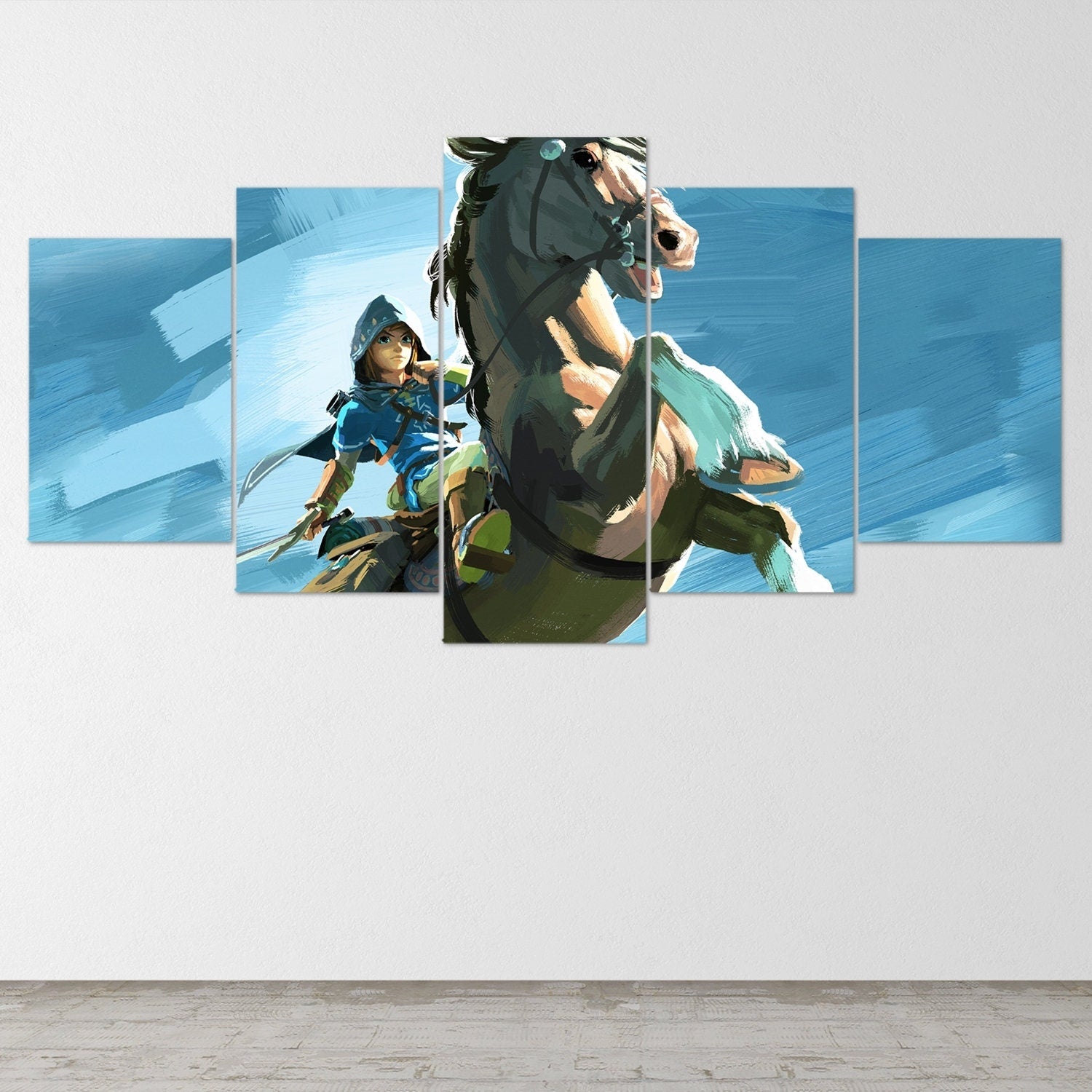 the-legend-of-zelda-5-piece-canvas-wall-art-extra-large-wall-art-the-legend-of-zelda-poster-the-legend-of-zelda-5-piece-5-pan