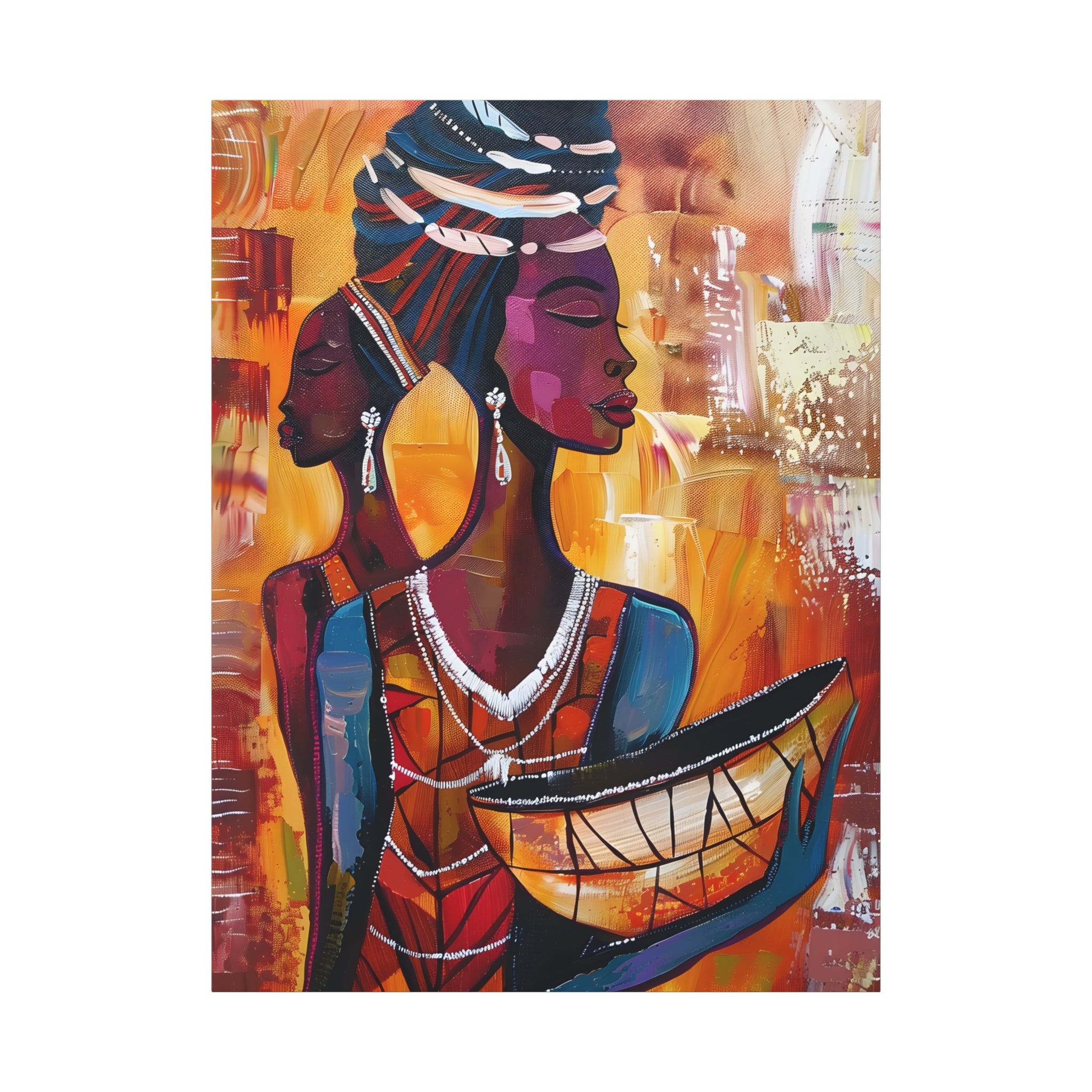 canvas-wall-art-traditional-african-woman-african-portrait-afrocentric-home-decor-tribal-art-african-american-art-ethnic-wall