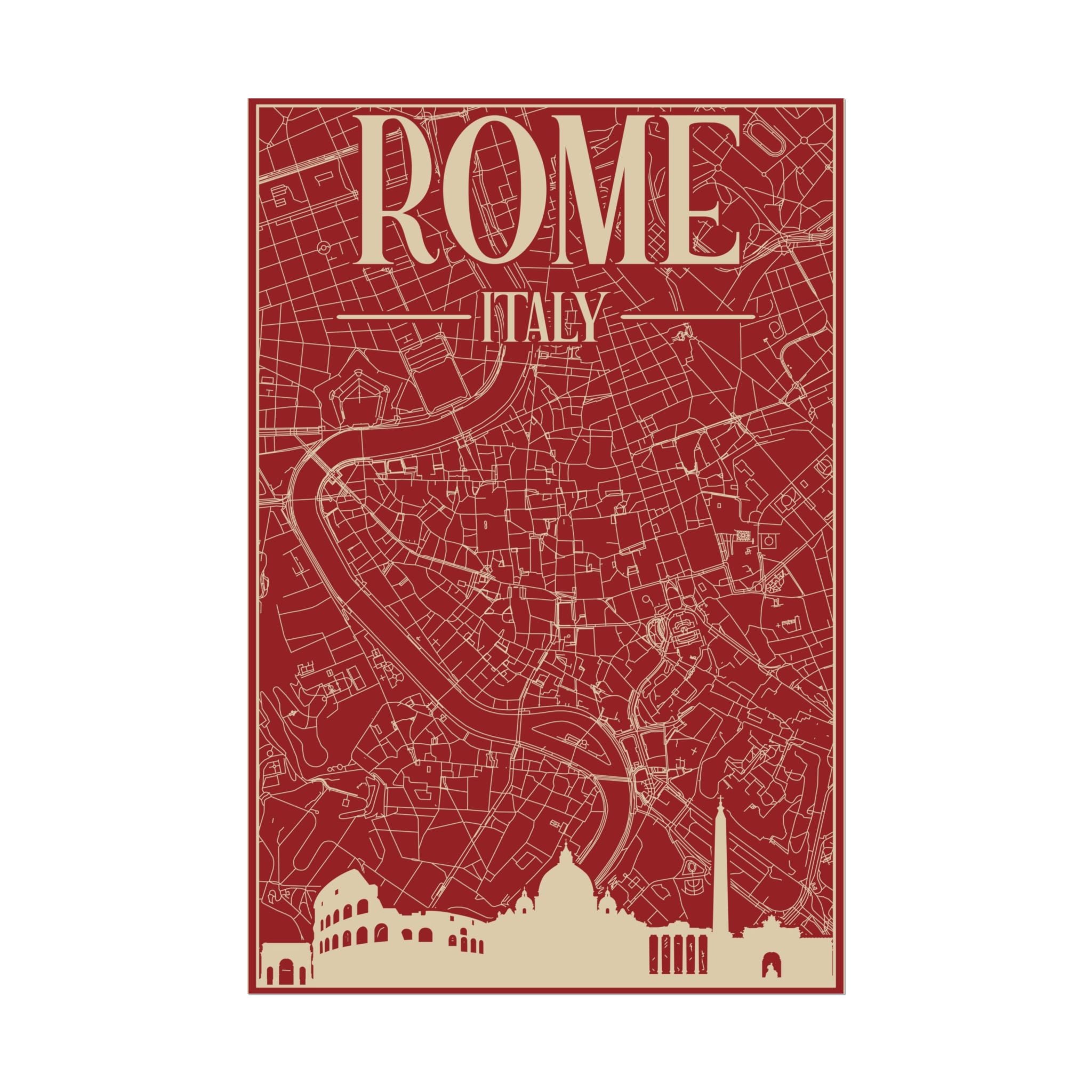 rome-italy-travel-poster-rolled-posters-for-home-decor-wall-art-print-italian-cityscape-wall-hanging
