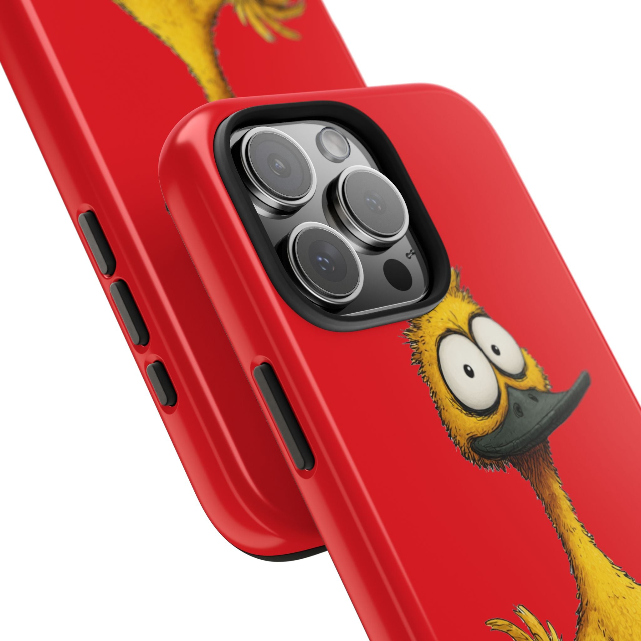 Quirky Funny Duck iPhone Tough Case - Kawaii Animal Phone Cover - Protective Phone Cover - Yellow iPhone Case