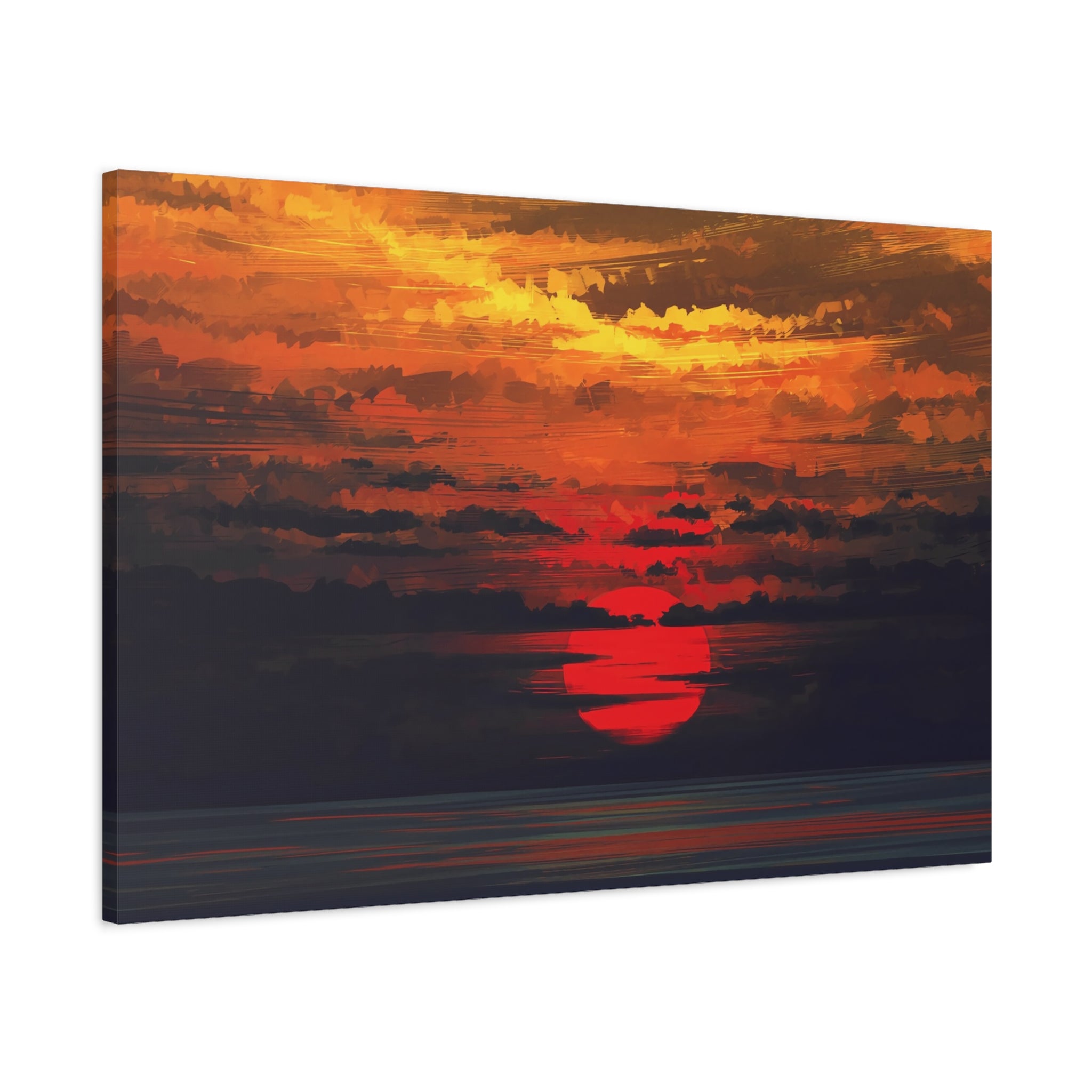 canvas-wall-art-red-sunset-landscape-cozy-home-decor-canvas-print-living-room-decor-farm-house-wall-decor-house-warming-gift