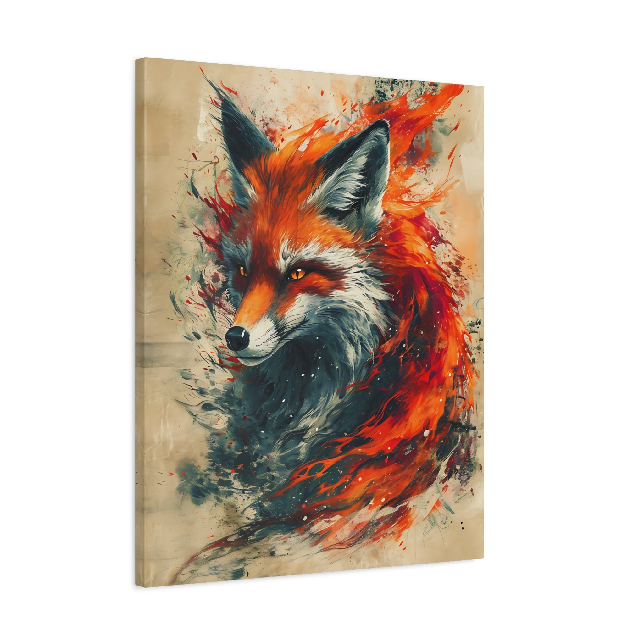 Red Fox Poster Print, Fantasy Wildlife Wall Art, Home Decor, Animal Lover Gift, Nature Print, Fantasy Art Decor, Poster Wall Art