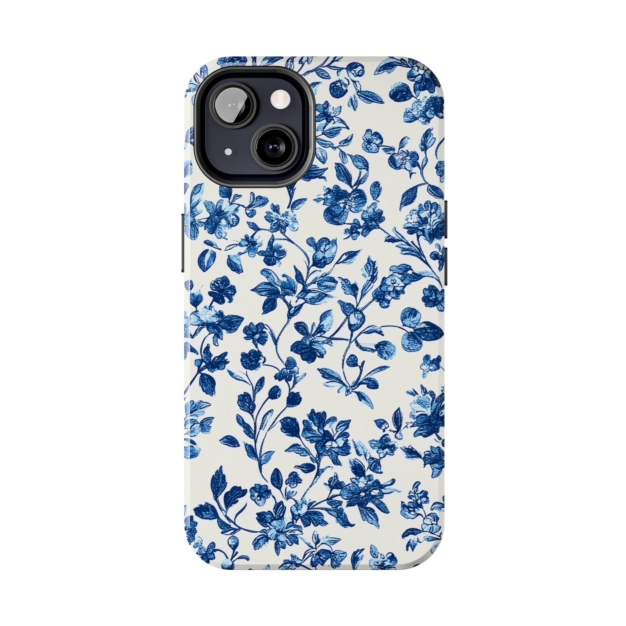 french-toile-floral-tough-phone-case-blue-phone-cover-protective-iphone-case-hard-shell-cellphone-case-vintage-design-phone-c