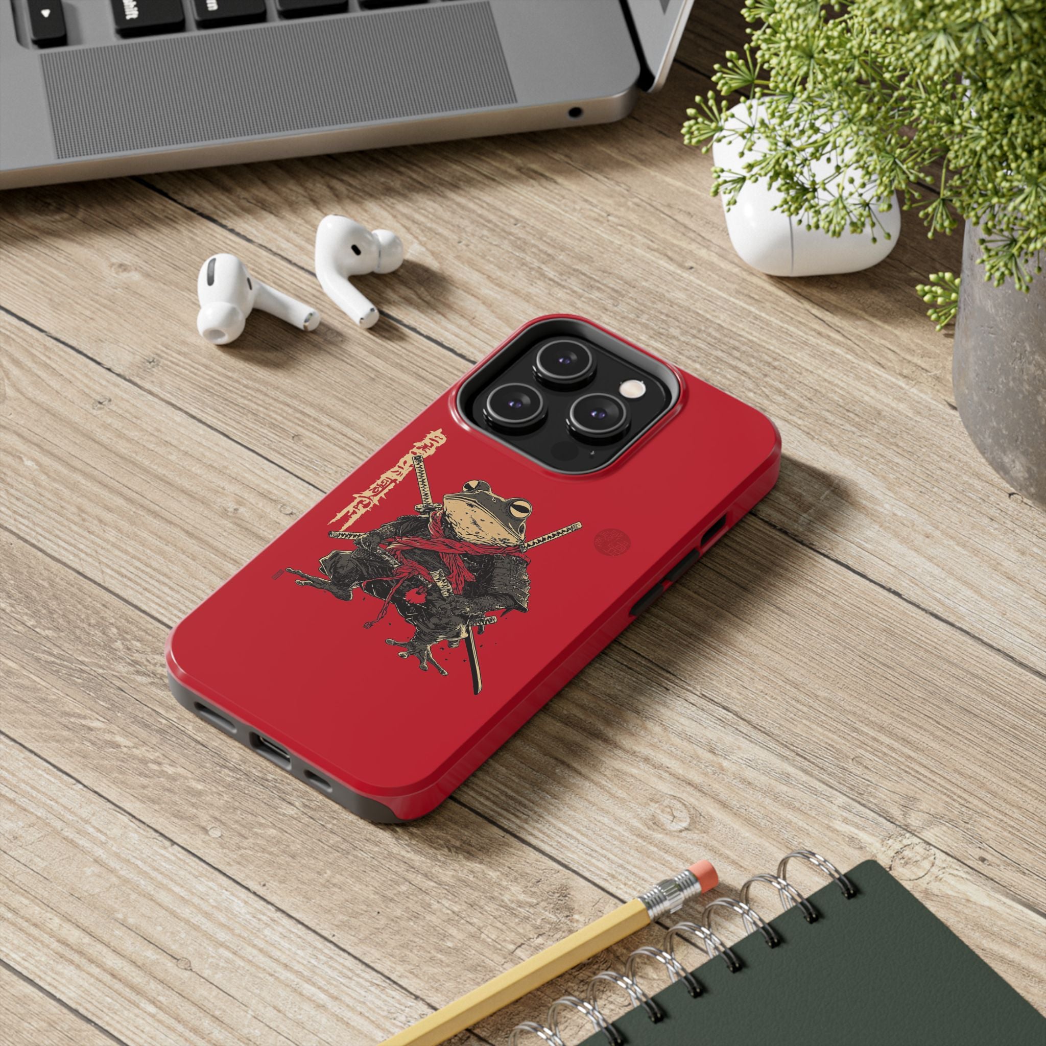 retro-vintage-ninja-frog-iphone-tough-case-red-sun-japanese-samurai-frog-design-stylish-tough-protector-red-iphone-case