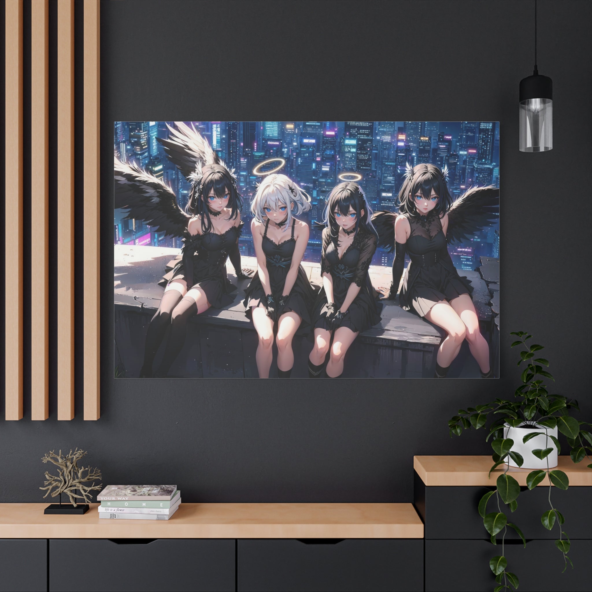 canvas-print-anime-angels-anime-lover-canvas-wall-art-matte-stretched-wall-art-beautiful-anime-girls-decor-anime-print-anime-