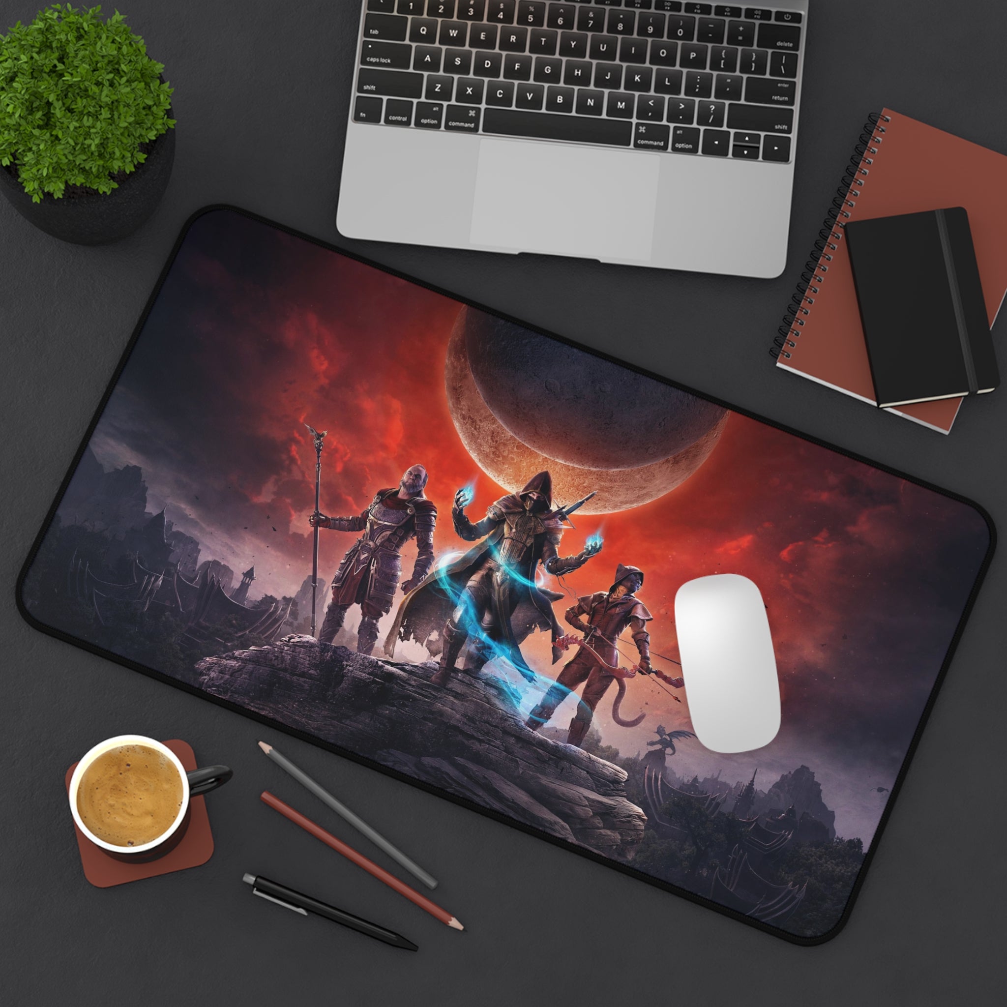 elder-scroll-skyrim-deskpad-the-elder-scrolls-elsweyr-mousepad-gaming-desk-mat-dragon-and-viking-warrior-desk-