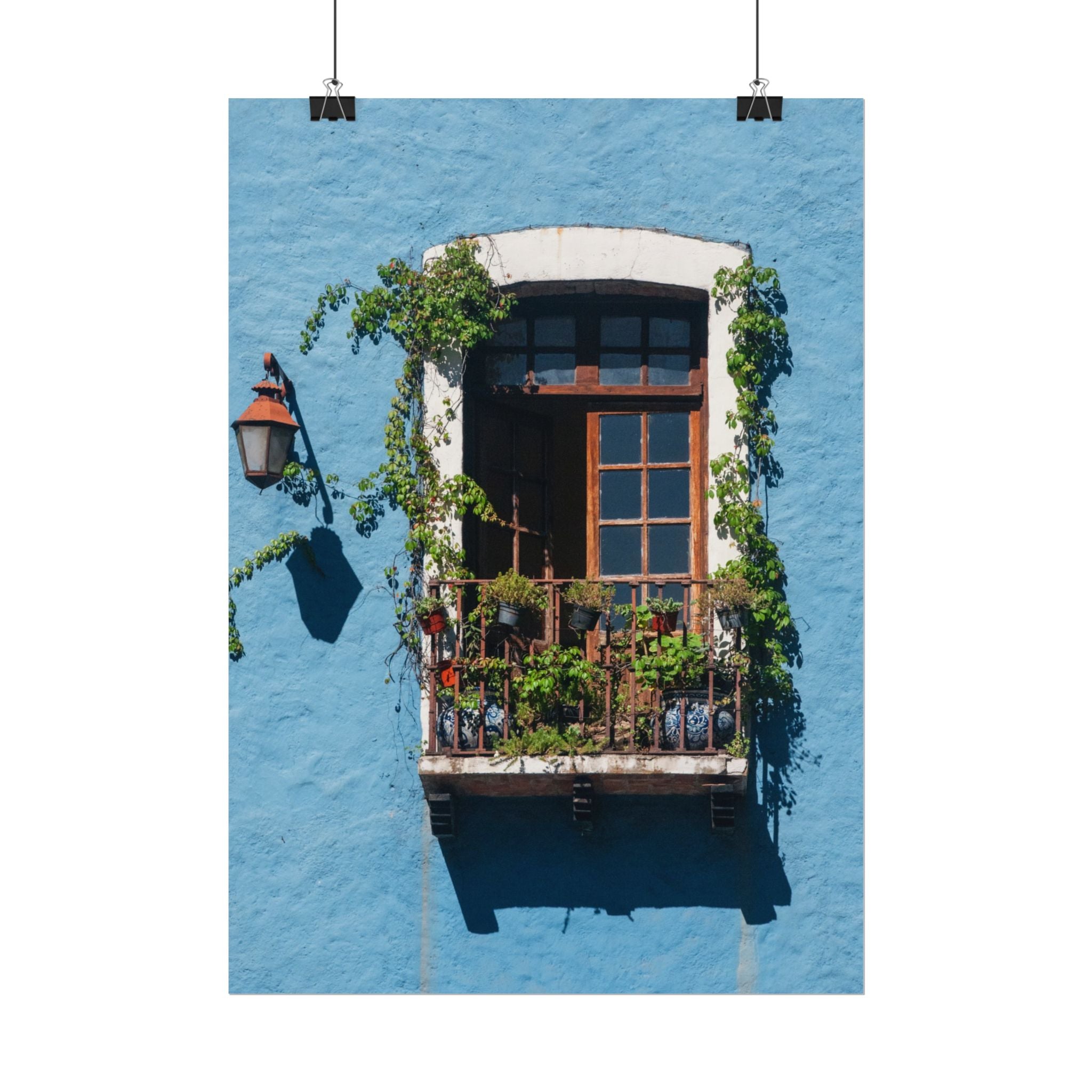 Rolled Posters, Mexican Balcony Home Decor Wall Art Hanging, Living Room Housewarming Gift, Poster Wall Art