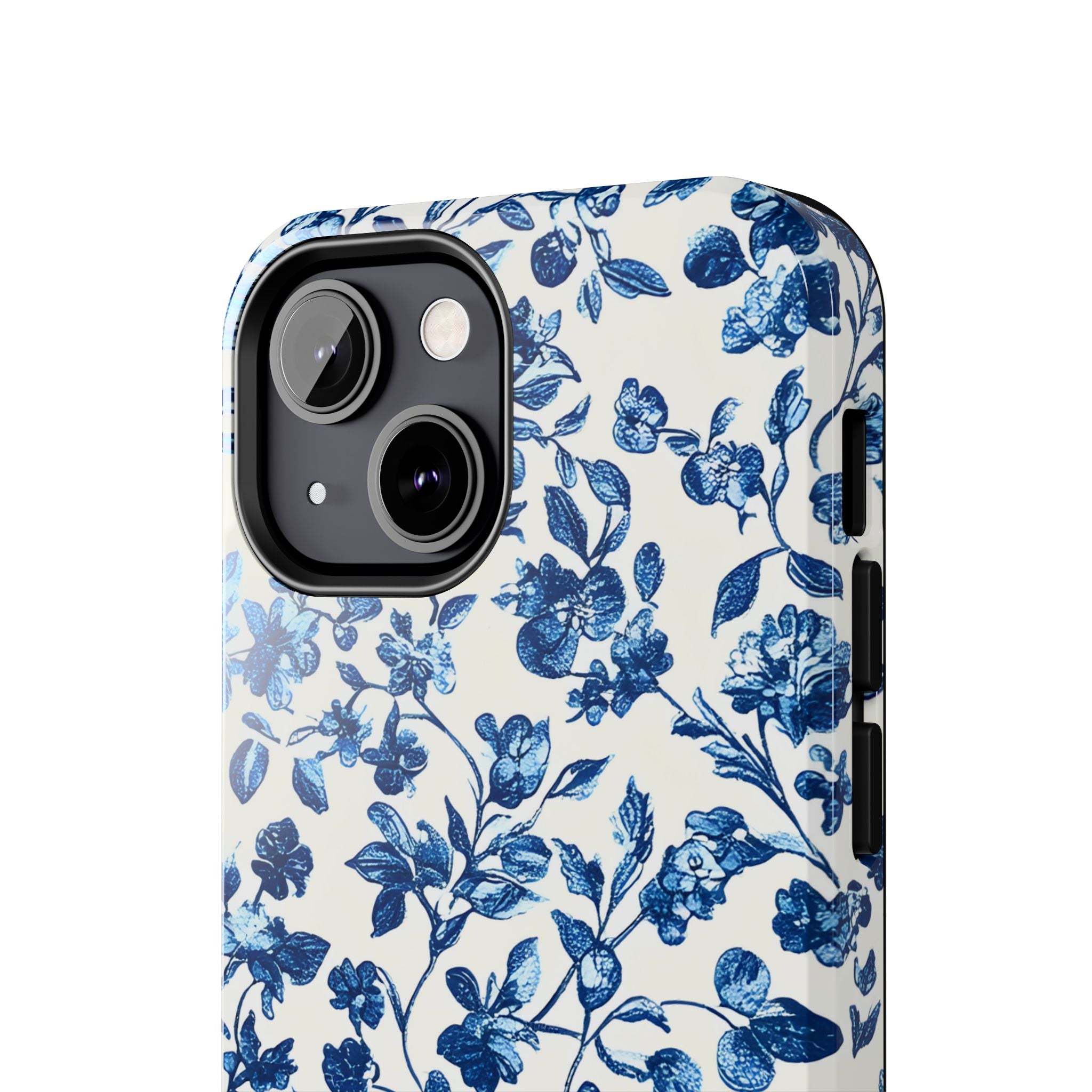french-toile-floral-tough-phone-case-blue-phone-cover-protective-iphone-case-hard-shell-cellphone-case-vintage-design-phone-c