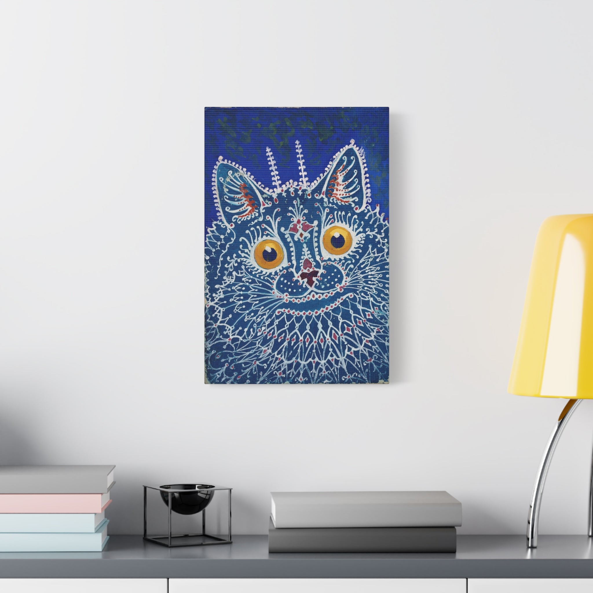 canvas-print-louis-wain-cat-gothic-style-gouache-art-large-wall-decor-matte-stretched-home-office-decoration-unique-cat-print