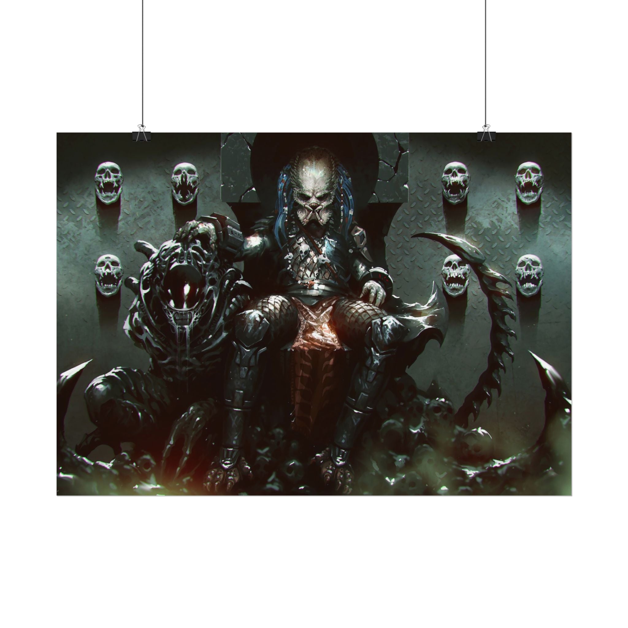 predator-alien-poster-art-xenomorph-movie-poster-print-alien-wall-art-sci-fi-home-decor-geek-wall-decor