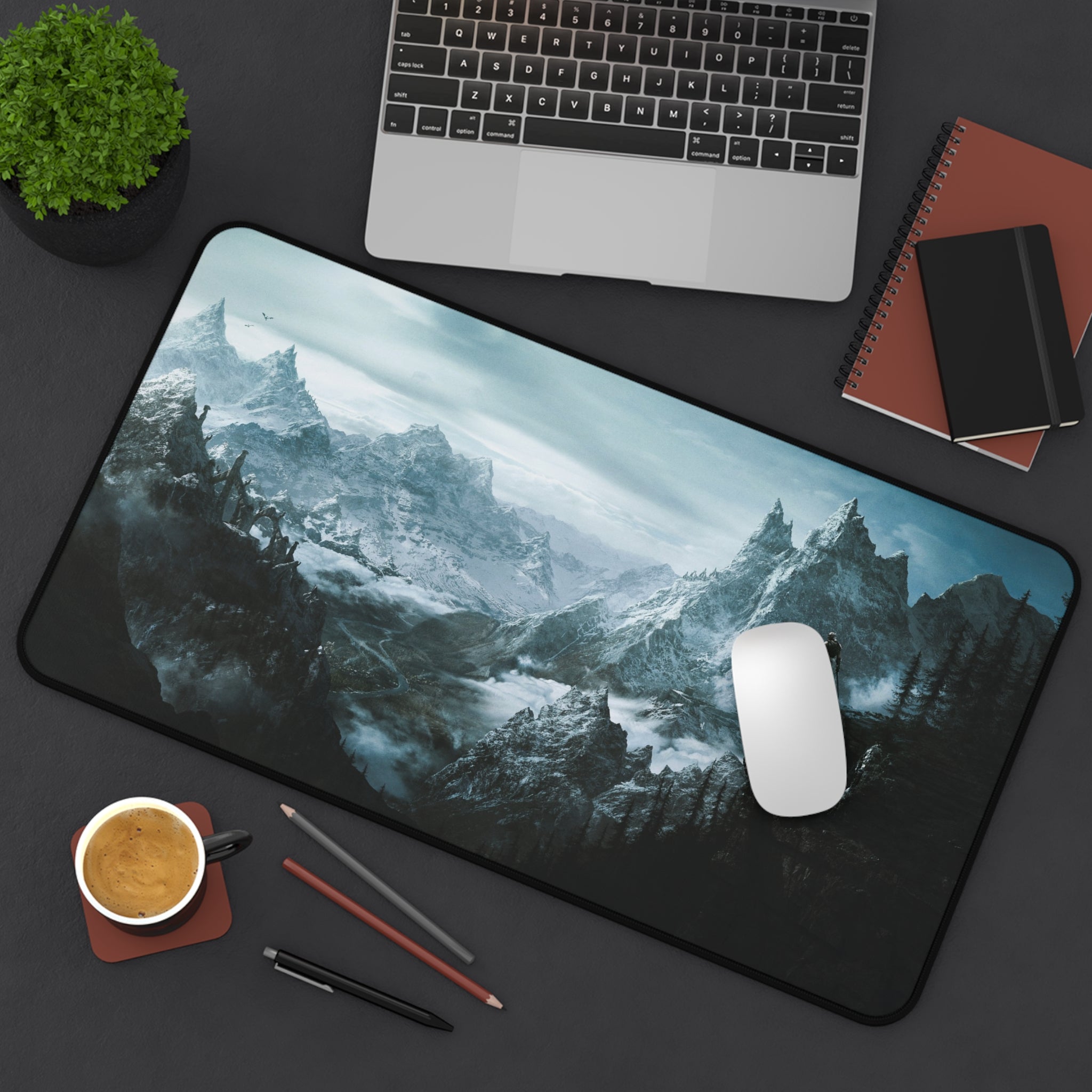 skyrim-cat-deskpad-the-elder-scrolls-oblivion-mousepad-scenery-gaming-desk-mat-dragon-and-viking-warrior-desk-