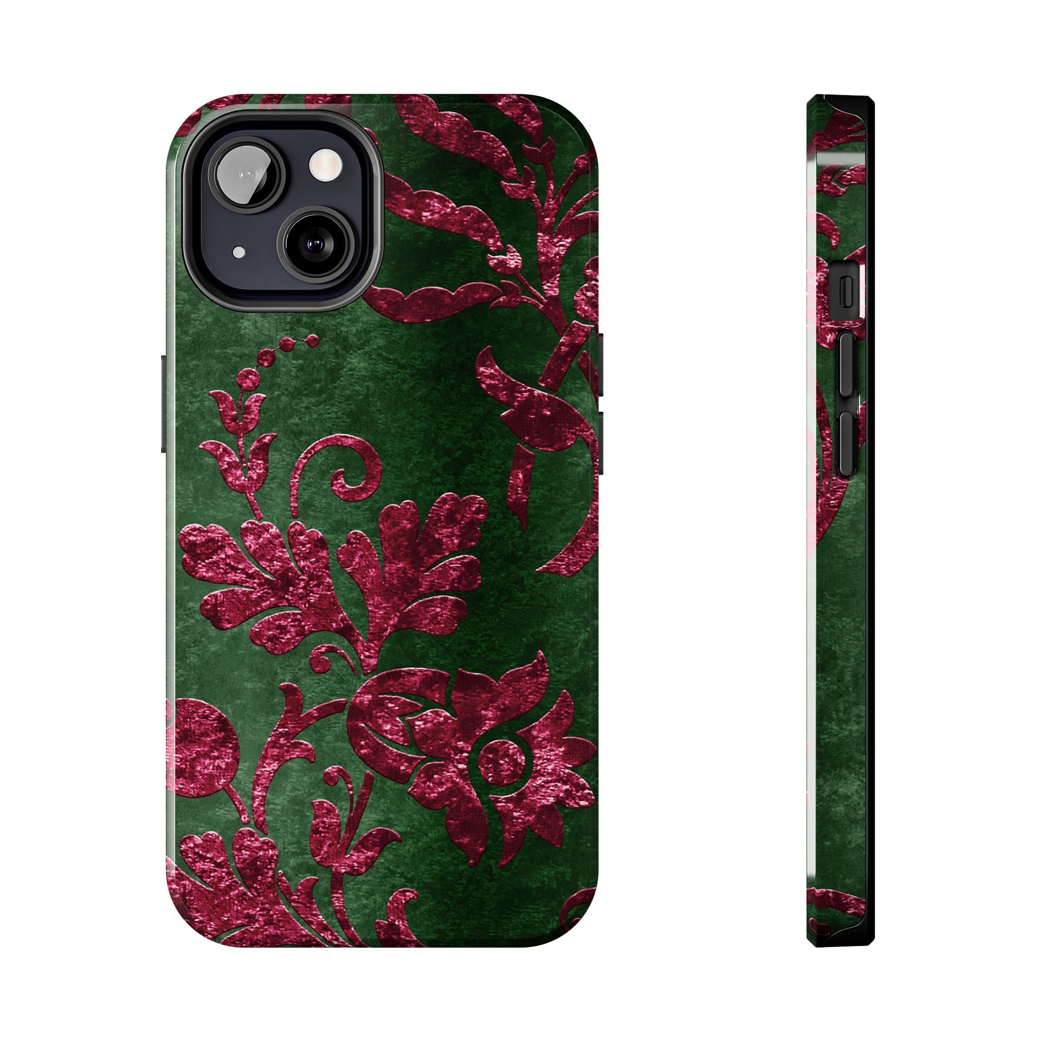 embossed-burgundy-velvet-tough-iphone-case-protective-iphone-cover-heavy-duty-iphone-case-rugged-phone-case-durable-smartphon