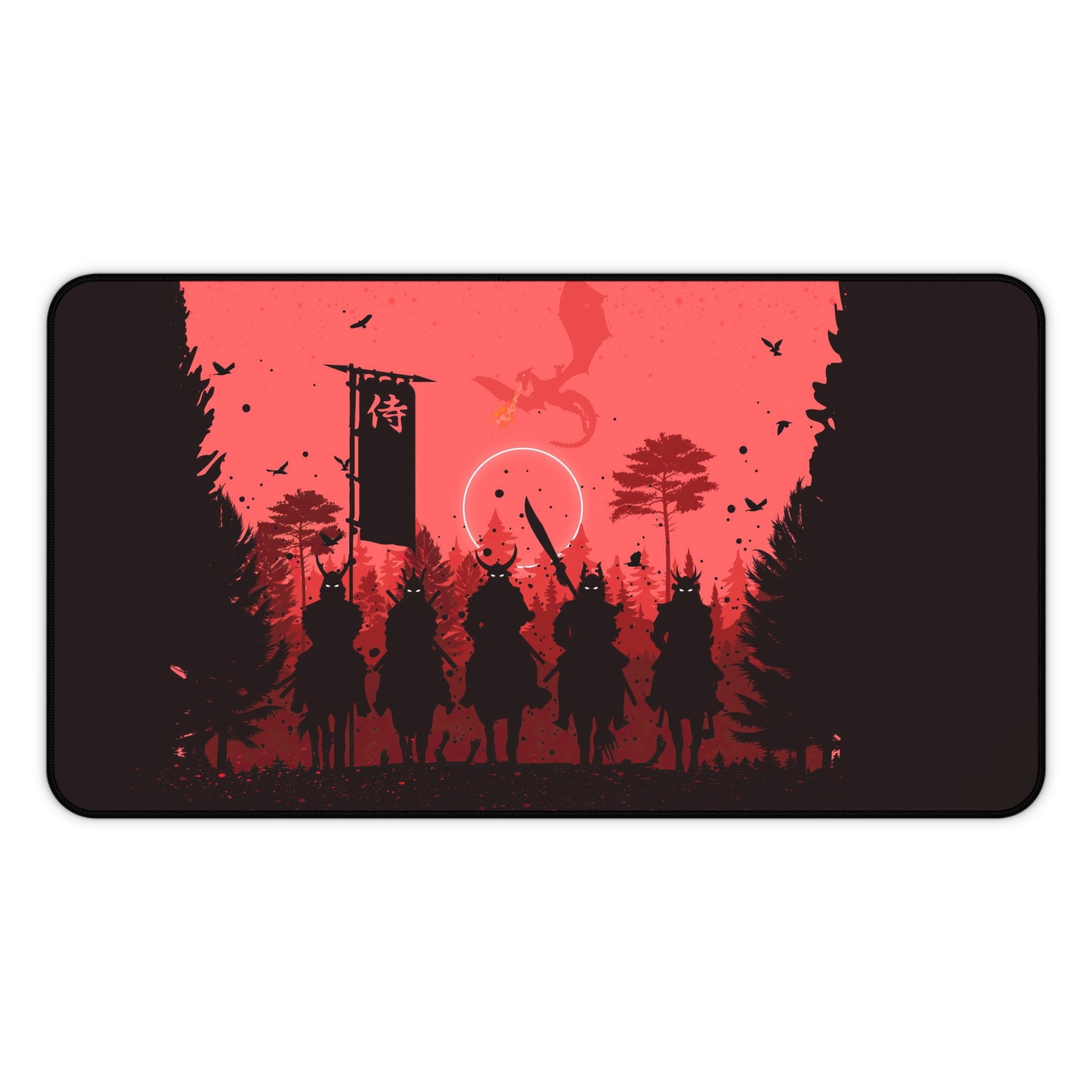 fantasy-samurai-warrior-mouse-pad-japanese-katana-shogun-samurai-warrior-desk-mat-japanese-anime-samurai-desk-pad-viper-art