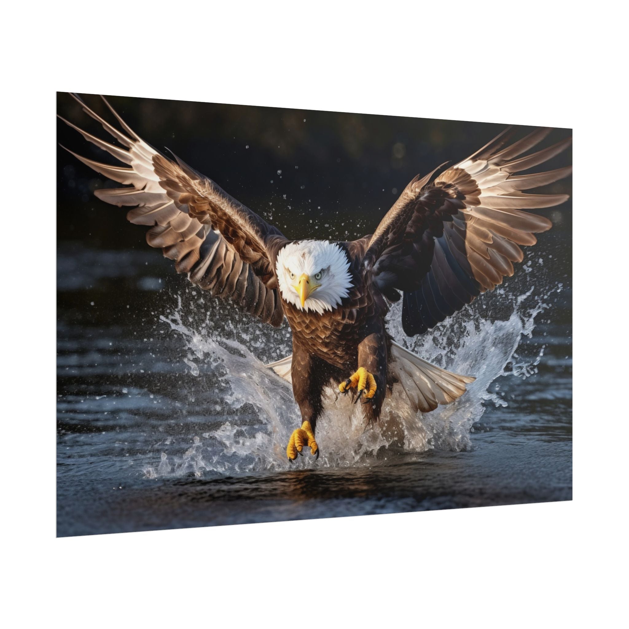 hunting-eagle-fine-art-poster-print-home-decor-wildlife-art-bird-lover-gift-living-room-decoration-eagle-decor