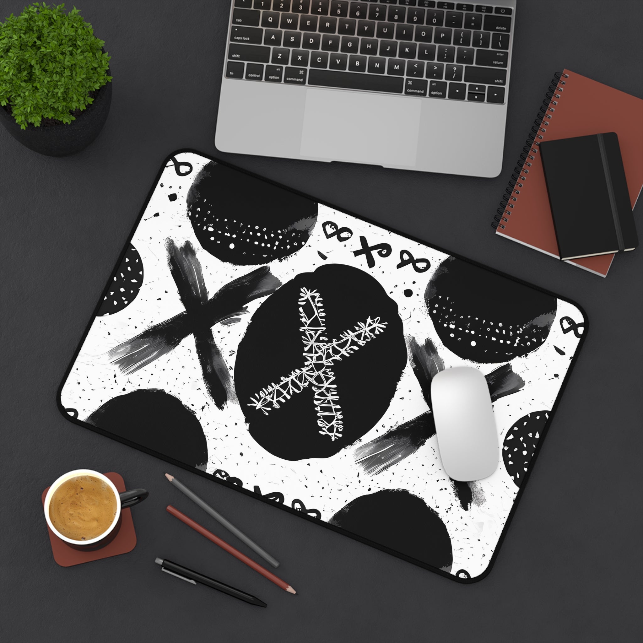 3x-monochrome-mouse-pad-black-and-white-face-desk-mat-sleek-black-and-white-desk-pad-modern-minimalist-mouse-pad