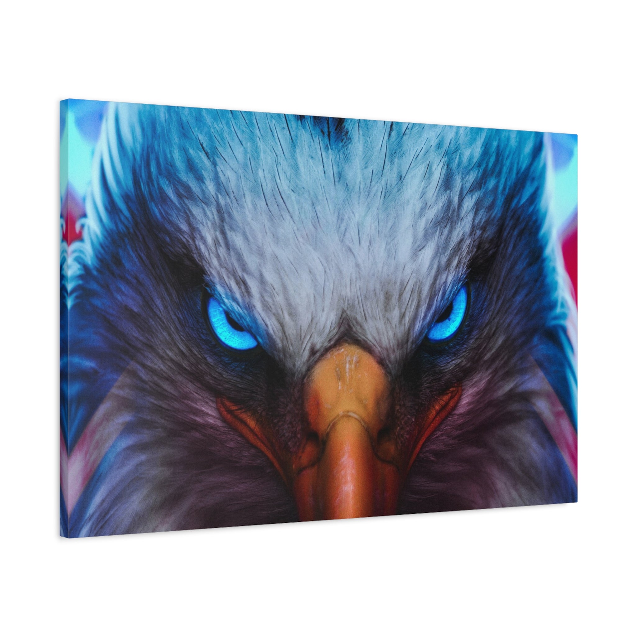 american-eagle-theme-canvas-wall-art-bird-of-prey-decor-eagle-eyes-wall-hanging-matte-stretched-canvas-print-wildlife-artwork