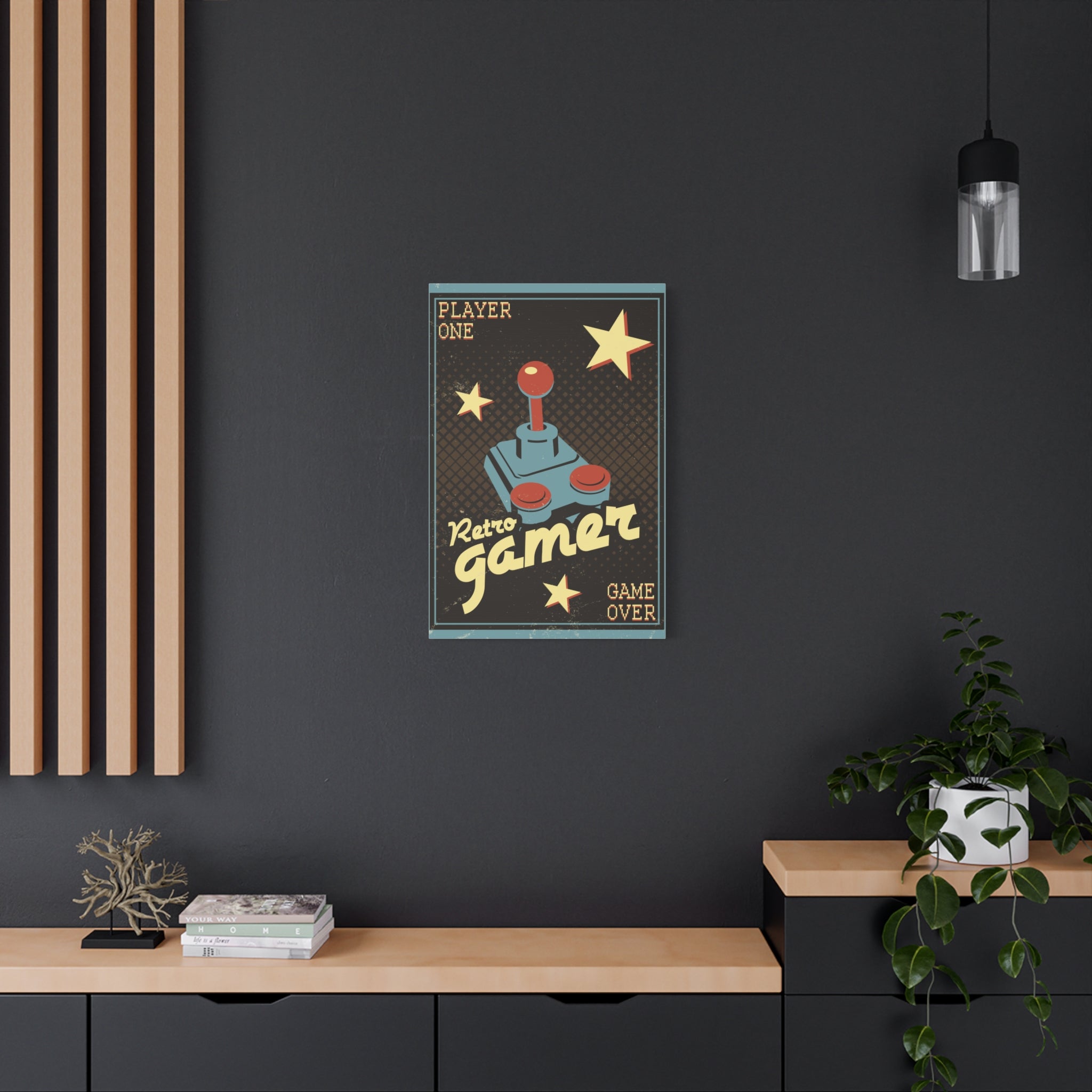 canvas-wall-art-retro-gamer-home-decor-game-over-matte-canvas-print-gaming-wall-decor-video-game-art-gamer-gift-vintage-art