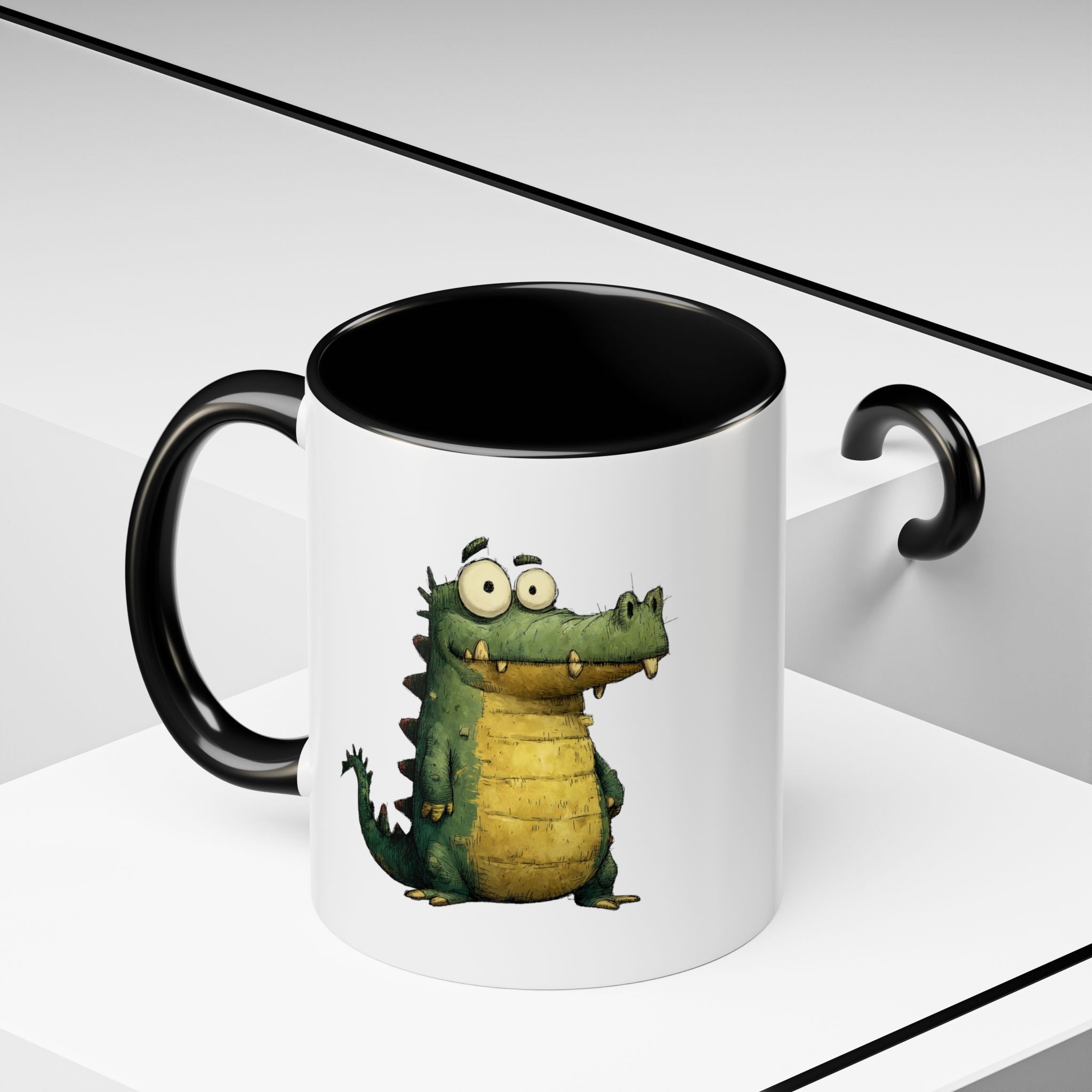 Funny Alligator Accent Coffee Mug | Cute Animal Mug for Nature Lovers, Ideal Gift for Birthdays, Holidays, Home Decor
