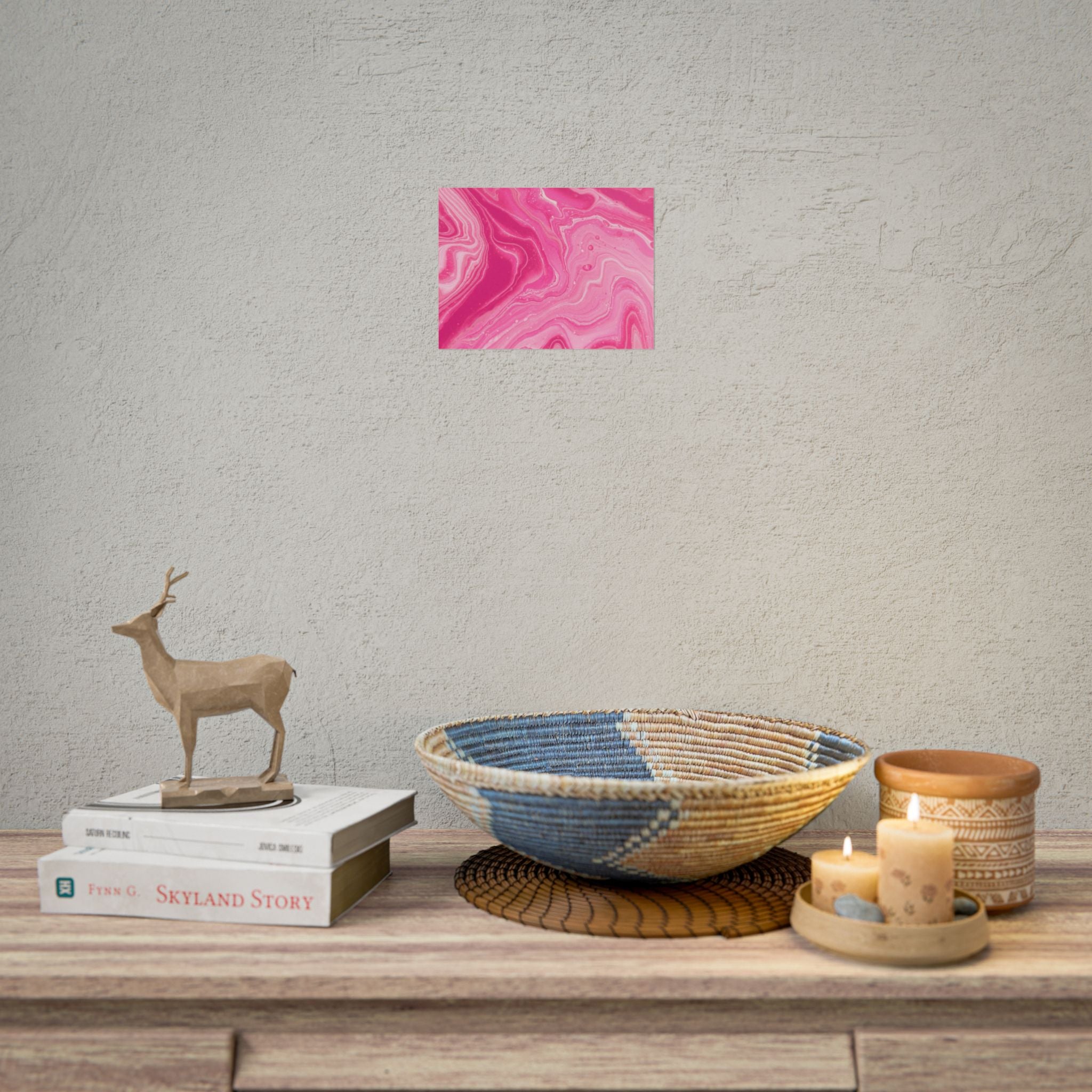 pink-wave-abstract-minimalist-poster-print-pink-decor-pink-poster-wall-art-modern-home-decor-large-wall-art-for-living-room