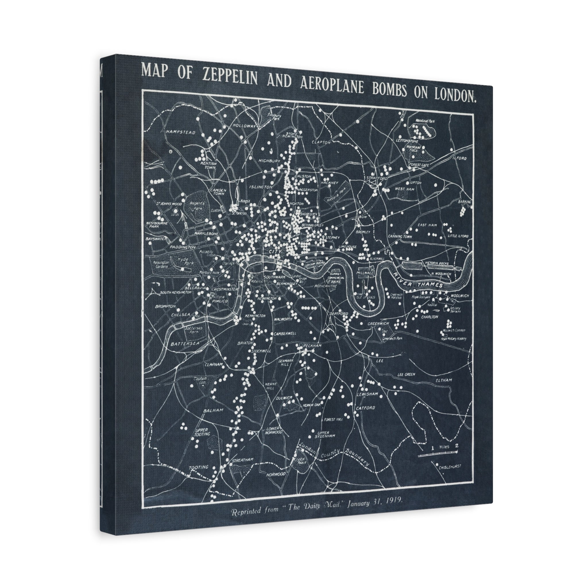 canvas-print-world-war-i-london-map-herbert-green-zeppelin-and-airplane-bombs-wall-art-decor-london-ww1
