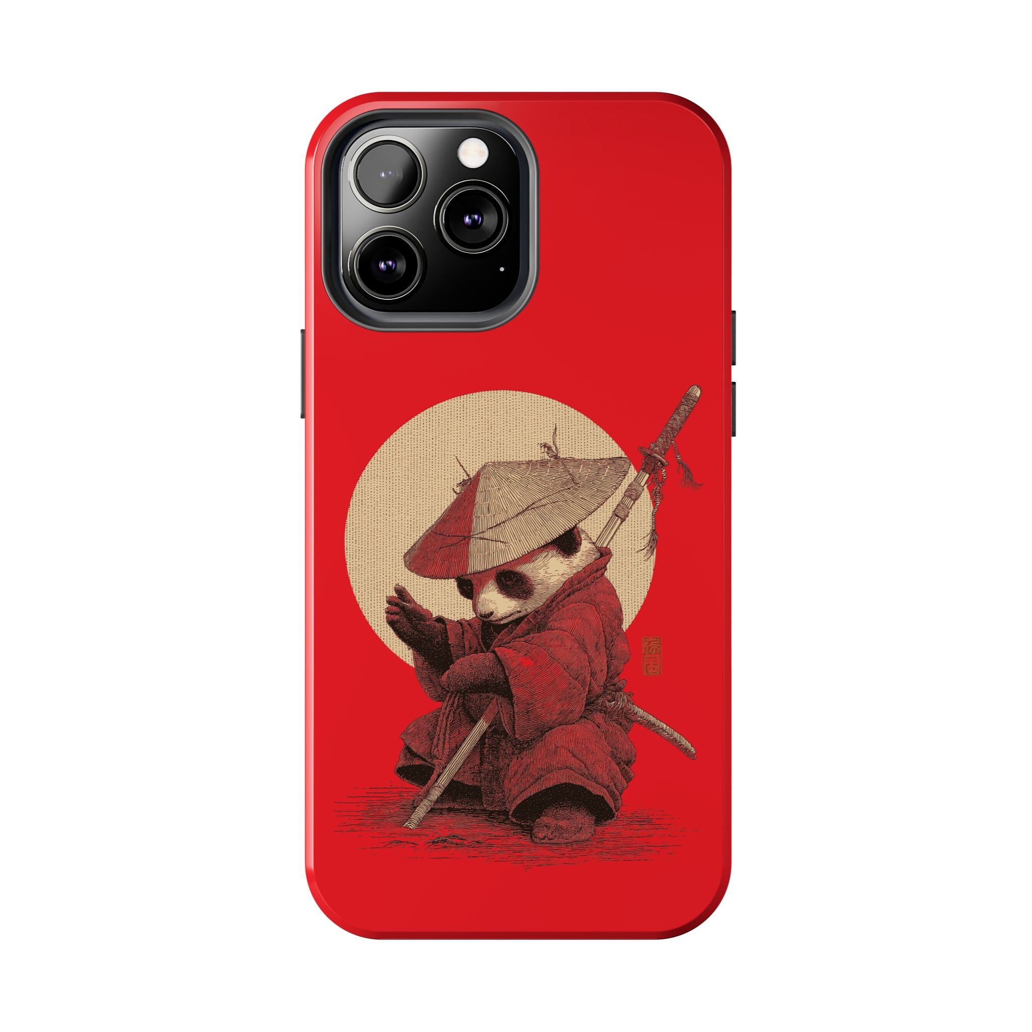 japanese-samurai-panda-iphone-tough-case-kawaii-animal-phone-cover-protective-phone-cover-japandi-art-iphone-case