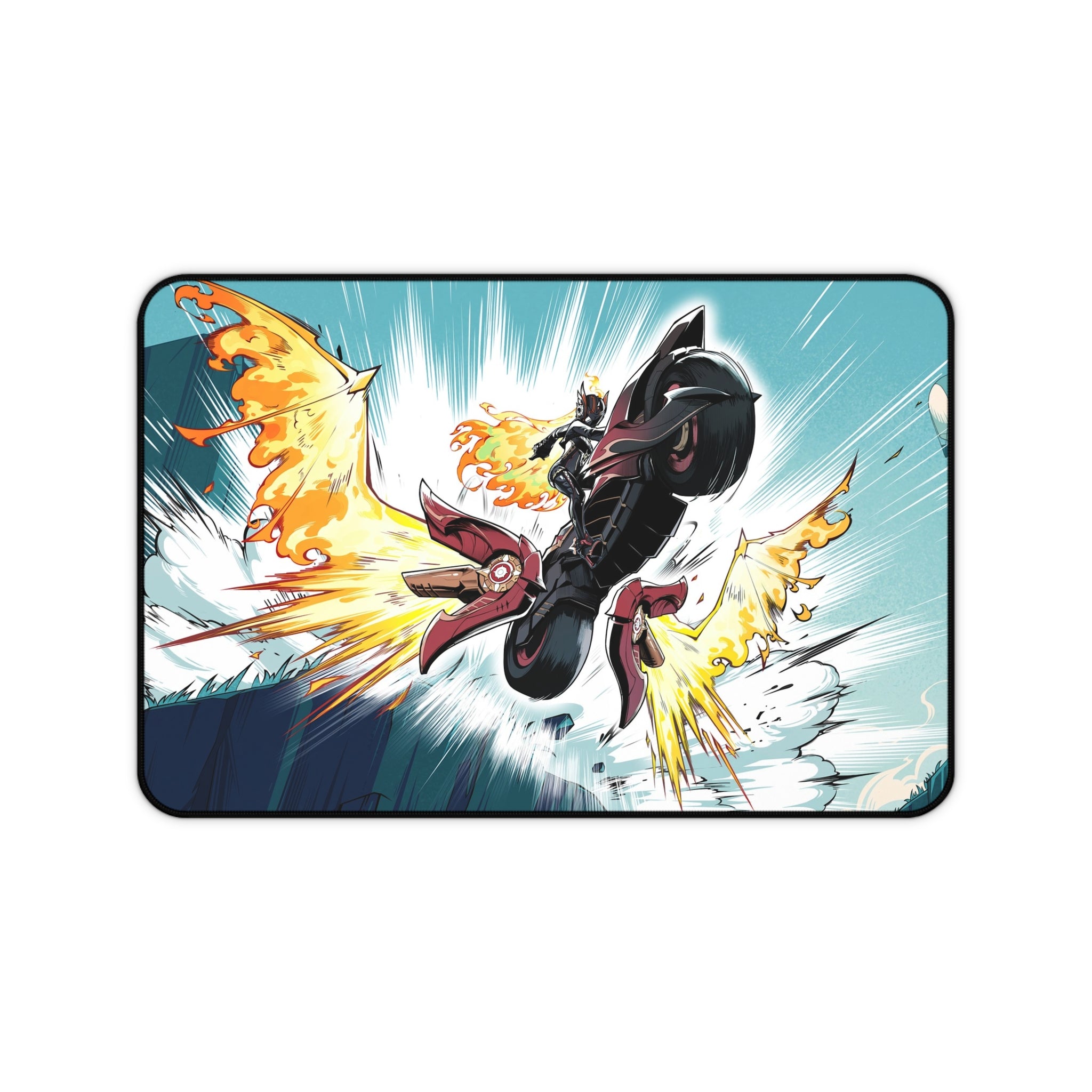 Genshin Impact Mavuika Mousepad - Desk Mat - XL Anime Gaming Pad - Waifu Extended Desk Pad - Genshin