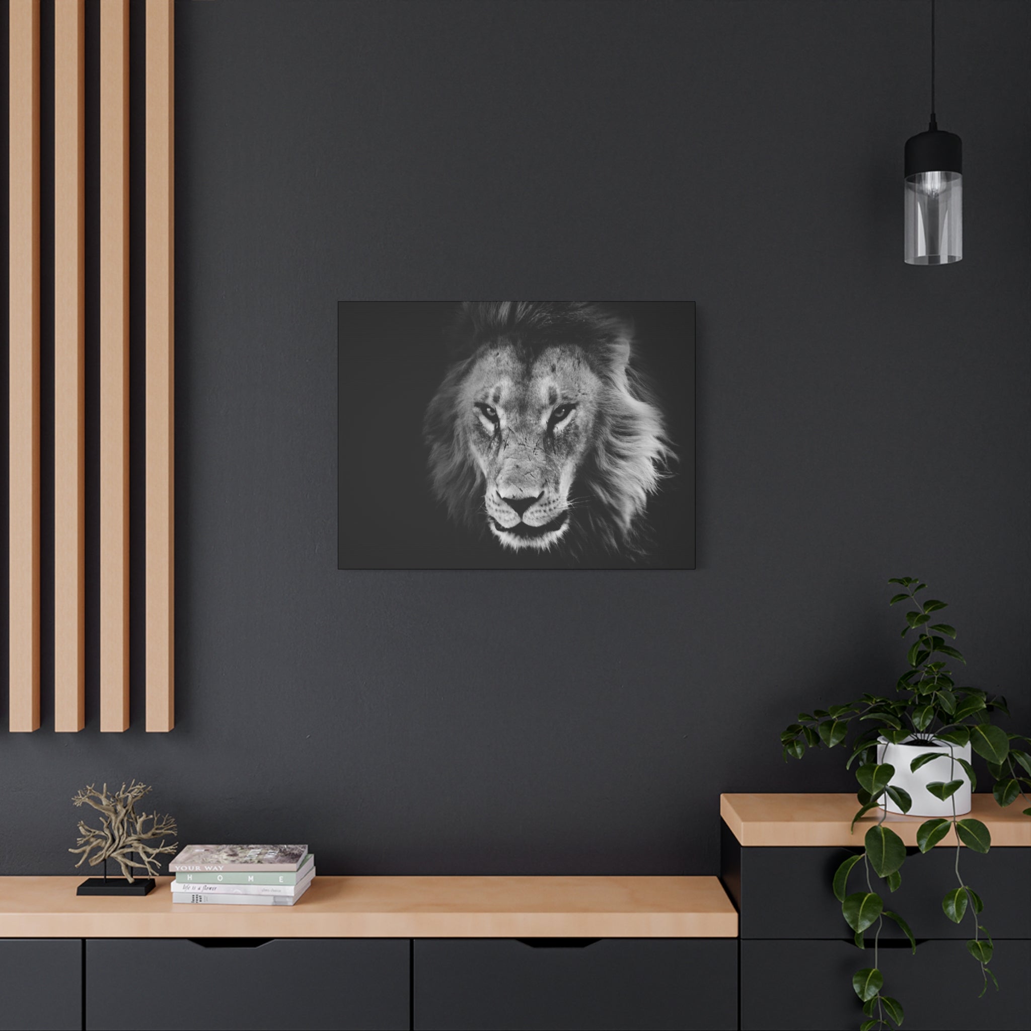 canvas-print-lion-wall-art-black-and-white-living-room-decor-matte-stretched-lion-poster-jungle-animal-art-print-wildlife-saf