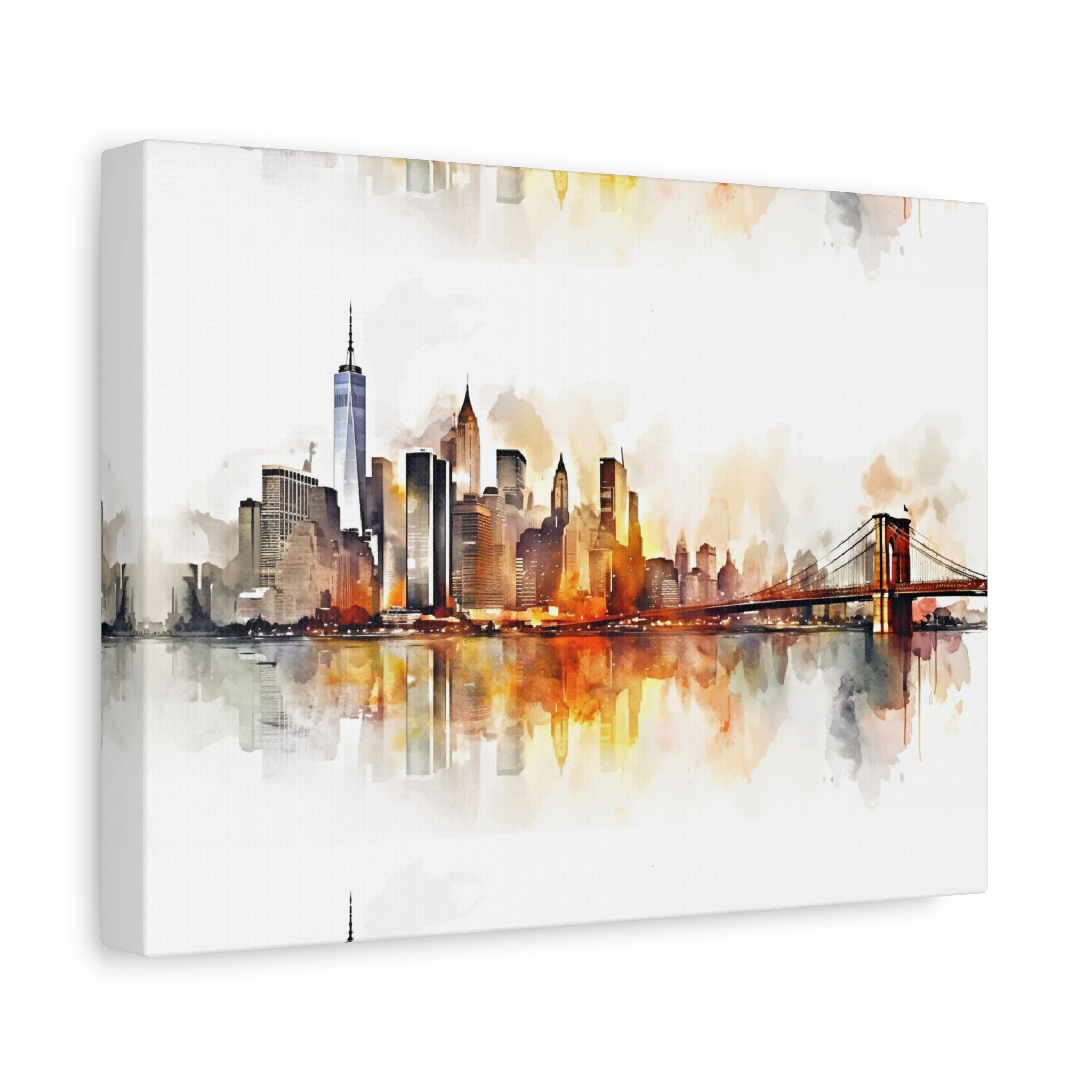 canvas-wall-art-print-watercolor-new-york-city-cityscape-home-decor-matte-stretched-alternative-nyc-wall-decor-urban-landscap