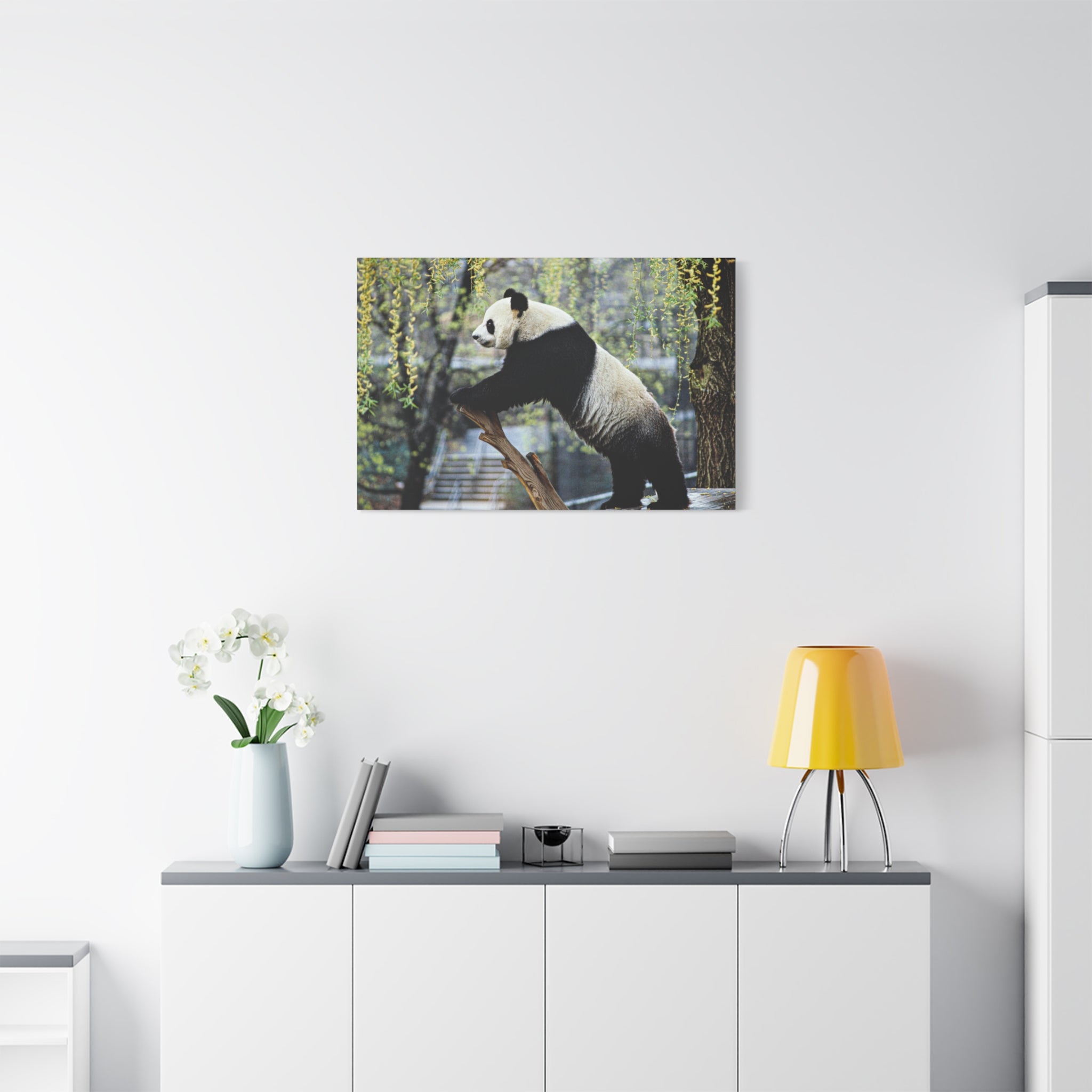 canvas-wall-art-cute-panda-wall-decor-nature-home-decor-panda-gift-panda-canvas-print-stretched-matte-canvas
