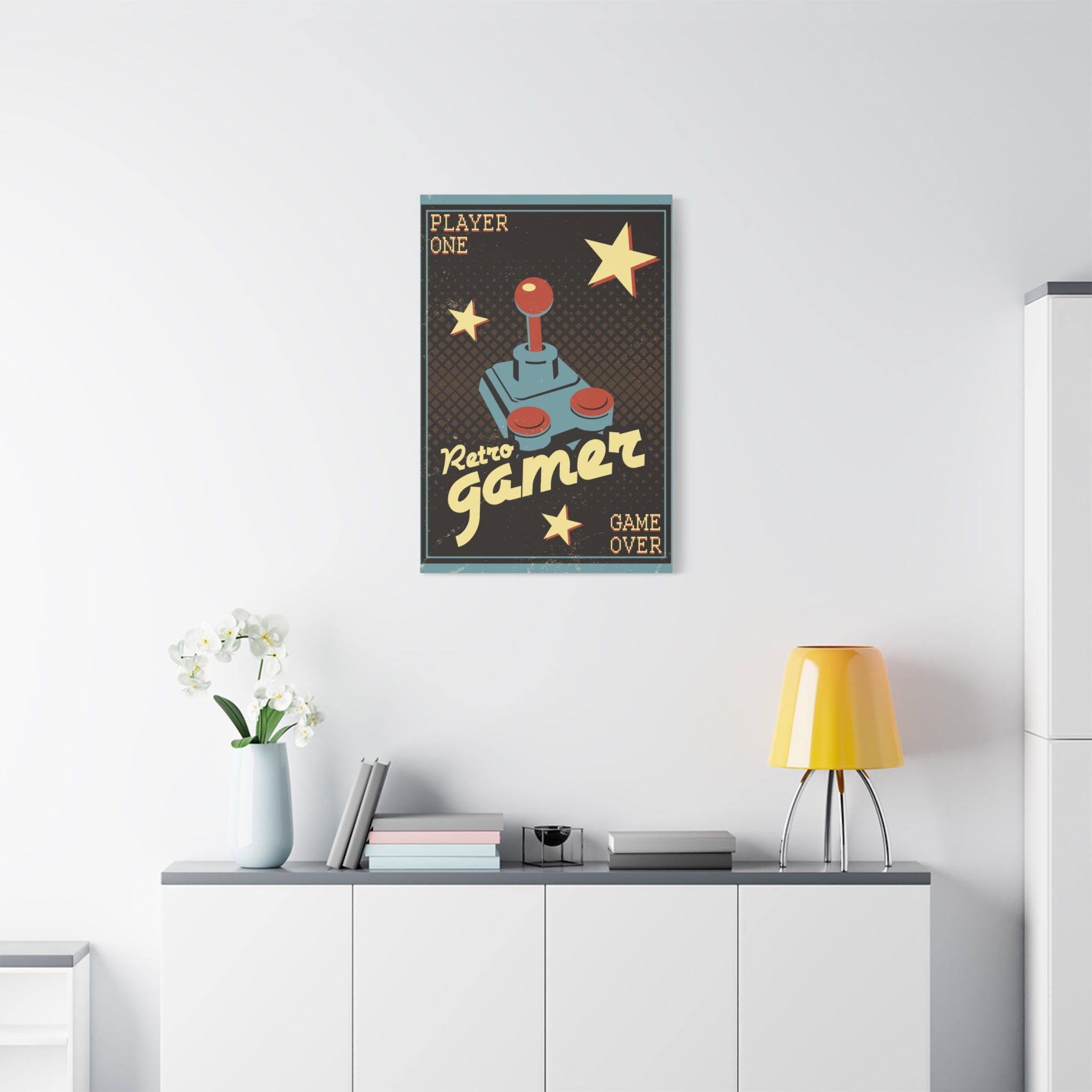 canvas-wall-art-retro-gamer-home-decor-game-over-matte-canvas-print-gaming-wall-decor-video-game-art-gamer-gift-vintage-art