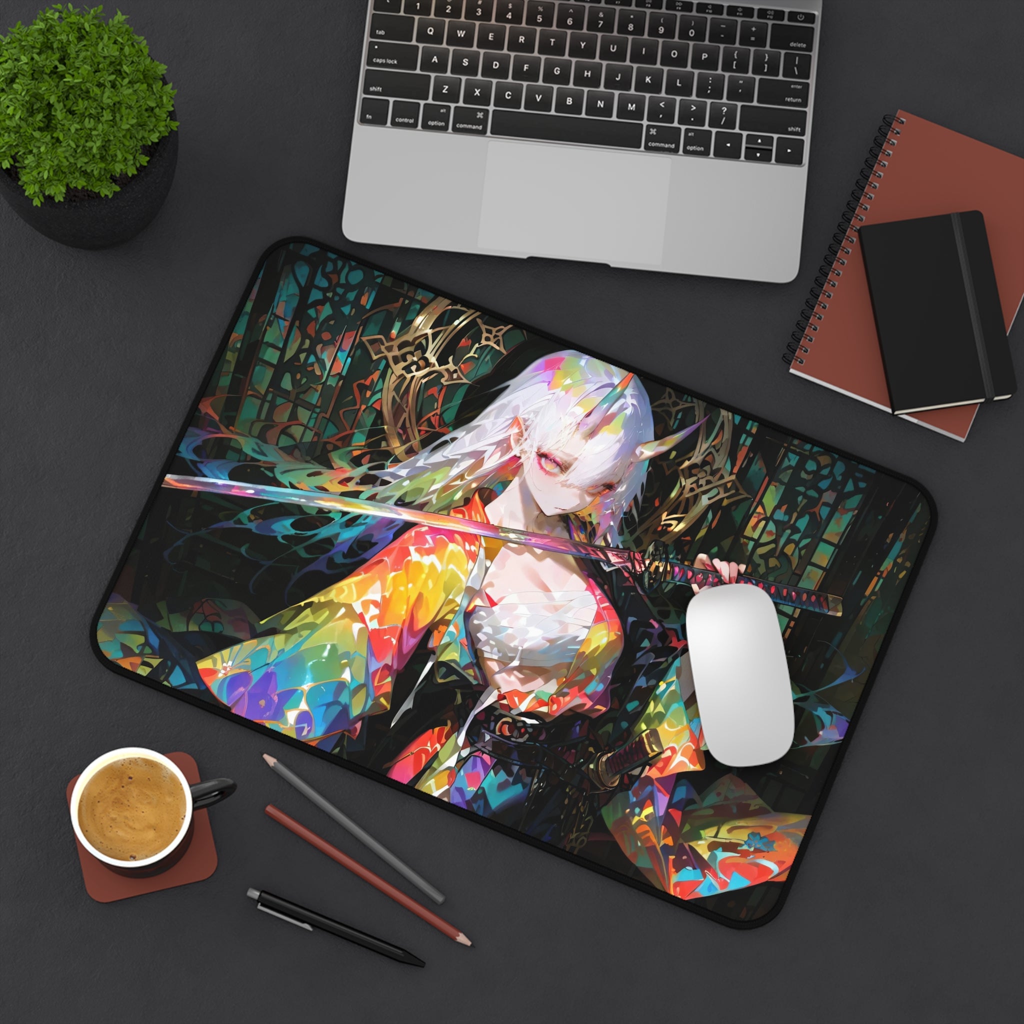 anime-demon-samurai-girl-warrior-mouse-pad-japanese-katana-white-hair-samurai-warrior-desk-mat-japanese-anime-girl-samurai-de