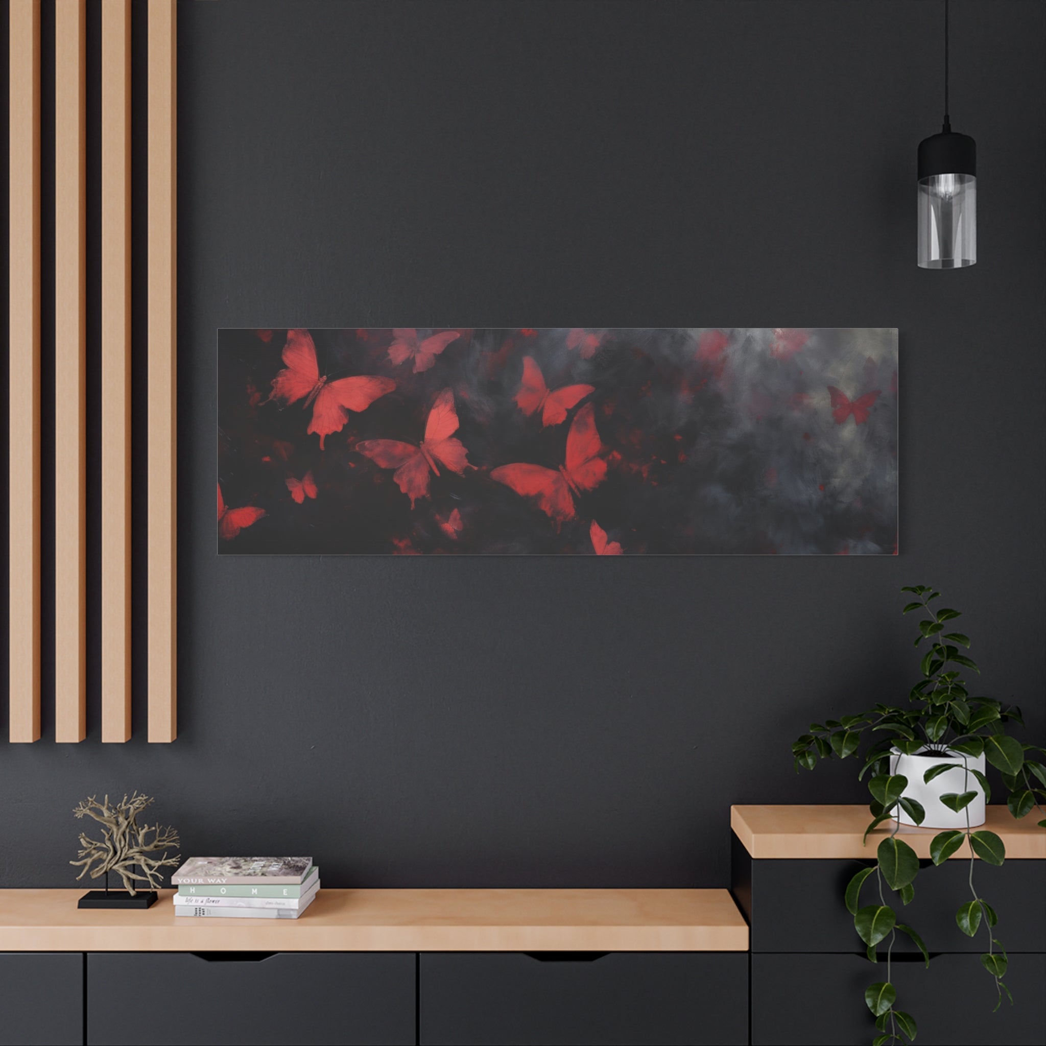 canvas-print-red-butterfly-brush-strokes-elegant-living-room-decor-housewarming-gift-canvas-wall-art-abstract-paintings