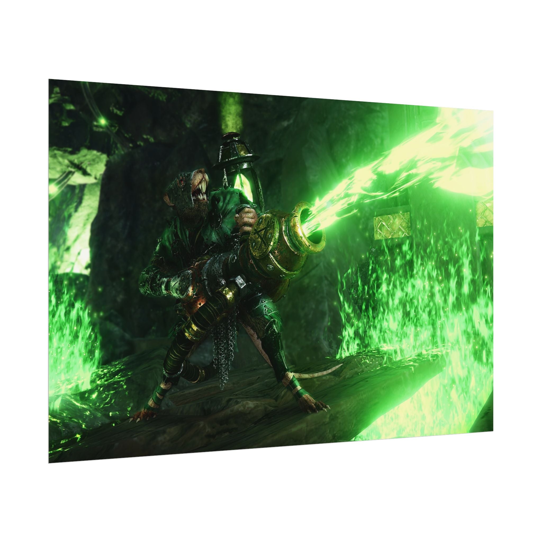 Warhammer 40K Vermintide 2 Skaven Poster Print — Rolled Wall Art for Gamers & Collectors, Space Marine Wall Art, Gaming Room Decor