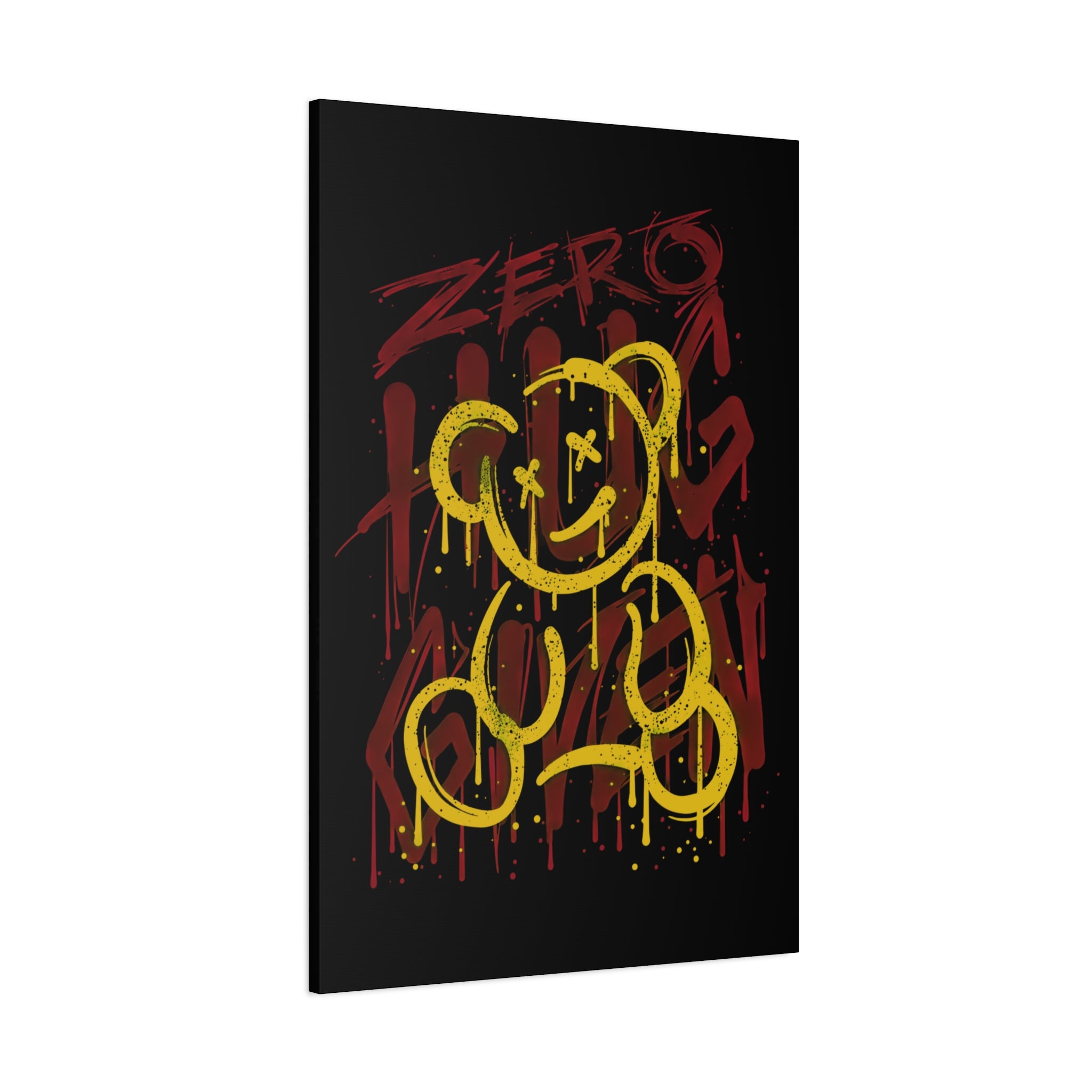 canvas-art-zero-hug-given-teddy-bear-print-graffiti-wall-art-fun-wall-art-moody-wall-art-canvas-print-canvas-wall-decor