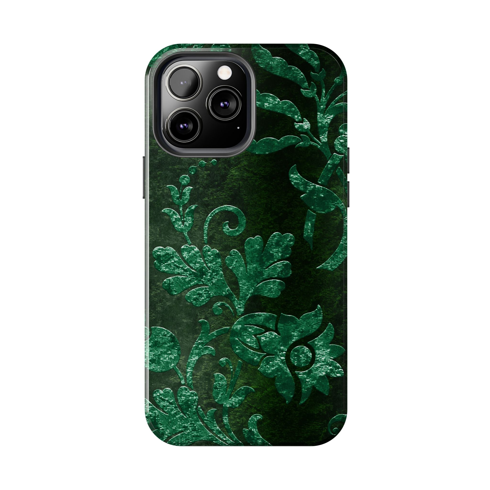 embossed-emerald-velvet-tough-phone-case-protective-iphone-cover-heavy-duty-phone-case-rugged-phone-case-durable-smartphone-c