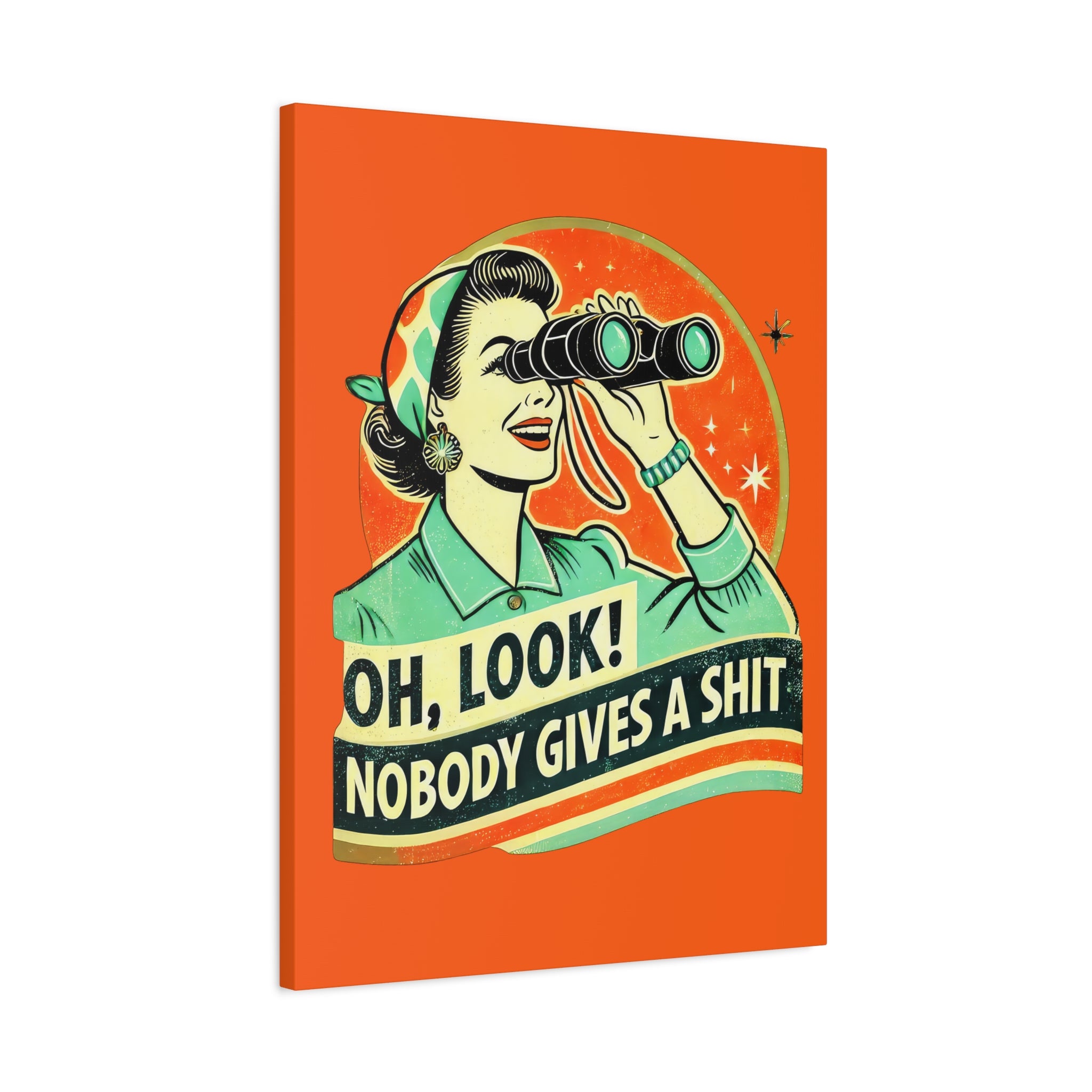canvas-wall-art-funny-retro-woman-humorous-home-decor-matte-stretched-print-gift-for-her-vintage-style-poster-unique-wall
