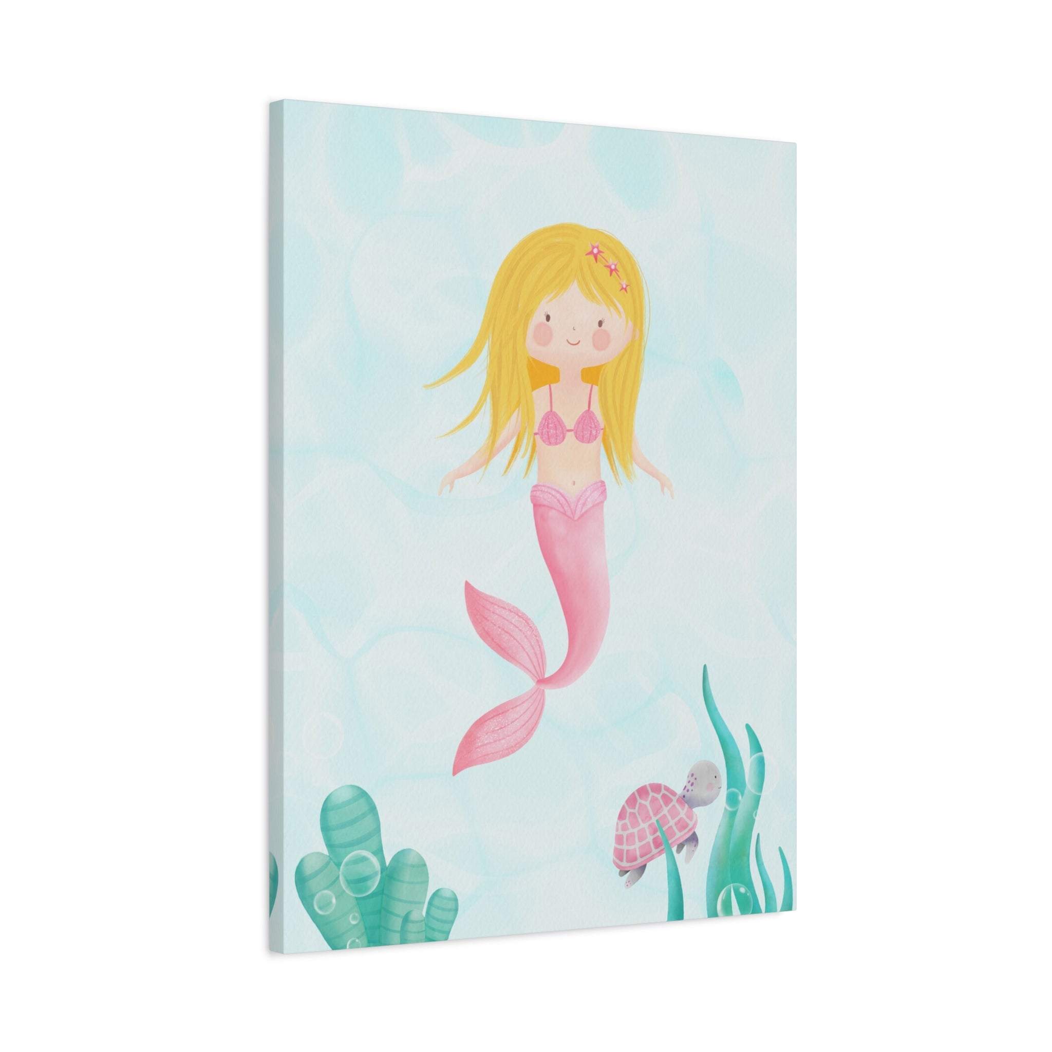 canvas-wall-art-cute-pink-mermaid-nursery-decor-pink-mermaid-print-nursery-art-cute-pink-mermaid-decoration-baby-nursery-merm
